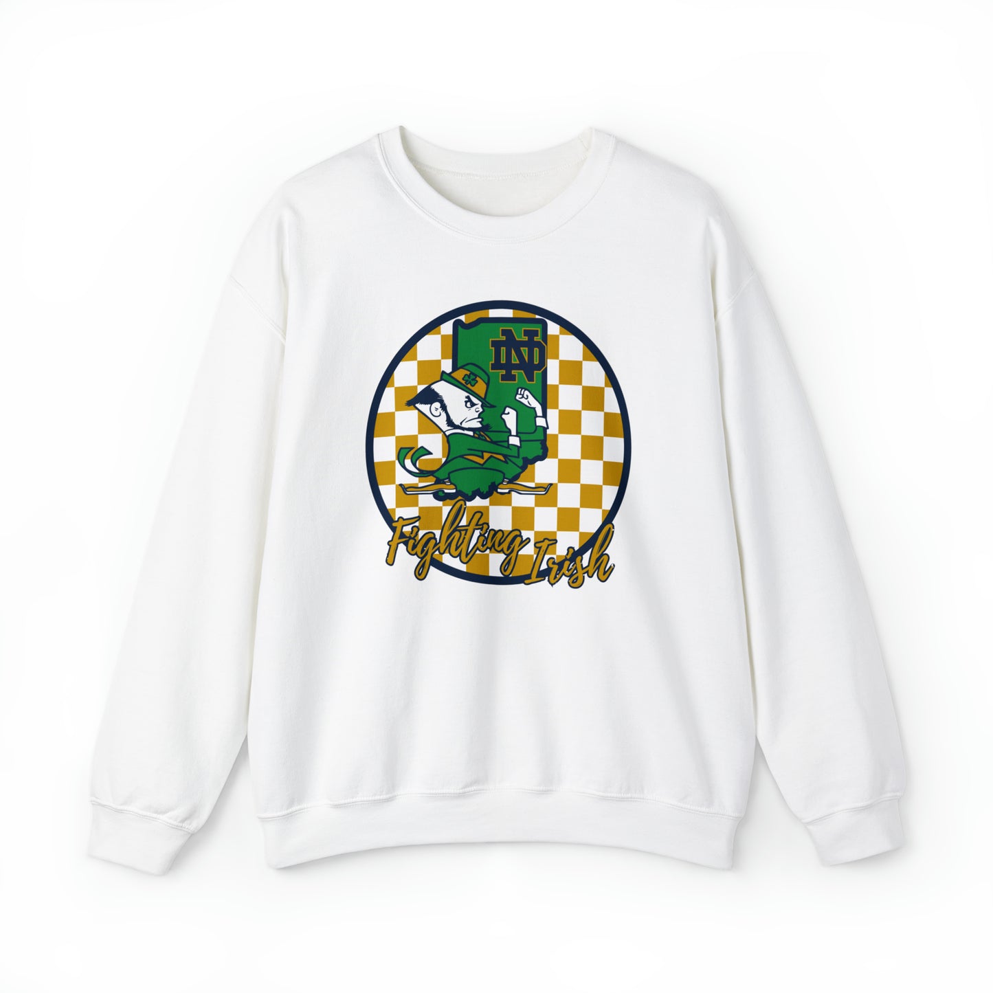 Notre Dame Fighting Irish Checkered Sweatshirt