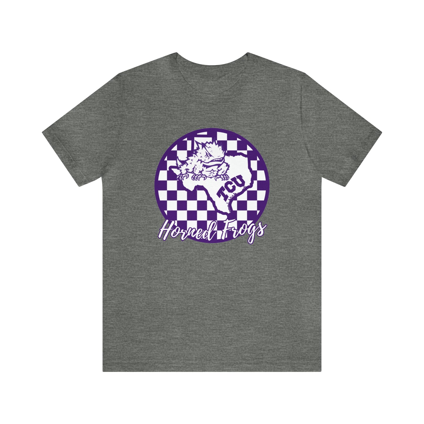 TCU Horned Frogs Checkered Circle