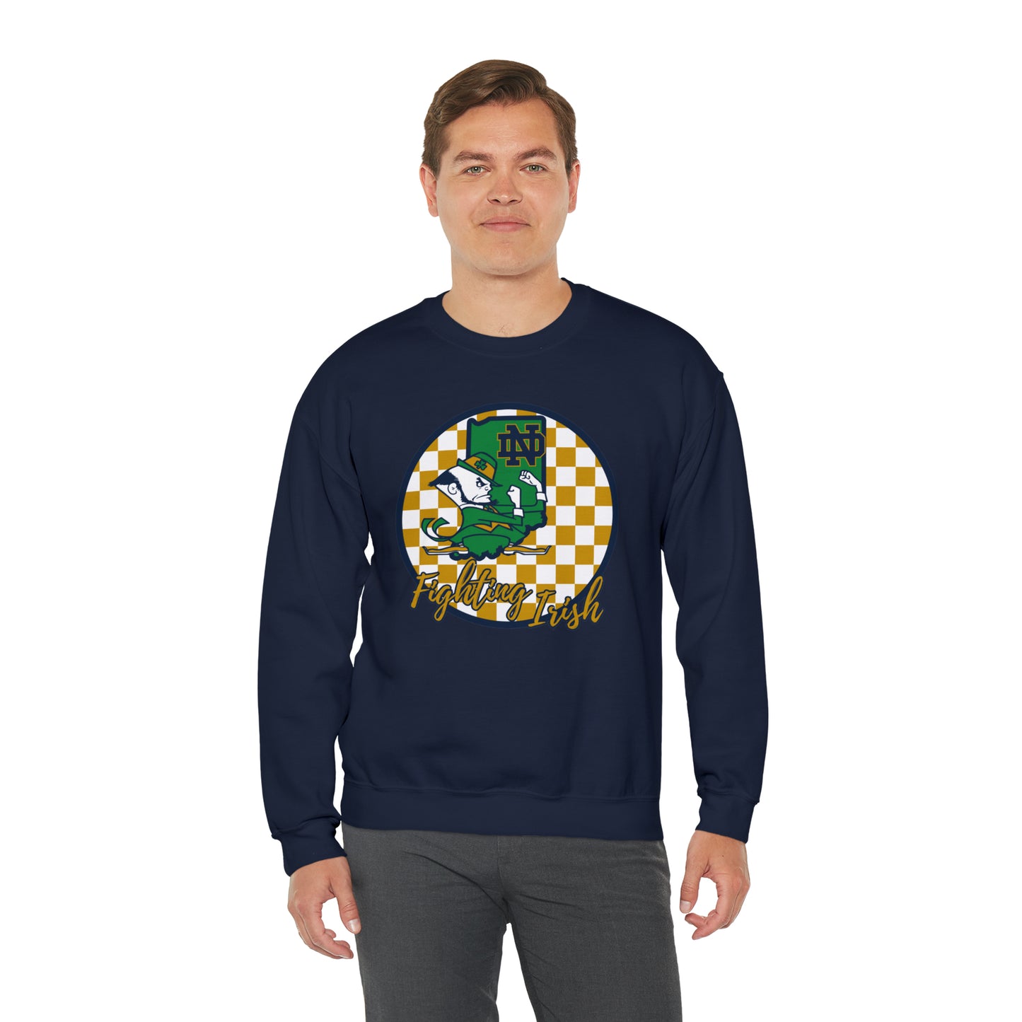 Notre Dame Fighting Irish Checkered Sweatshirt