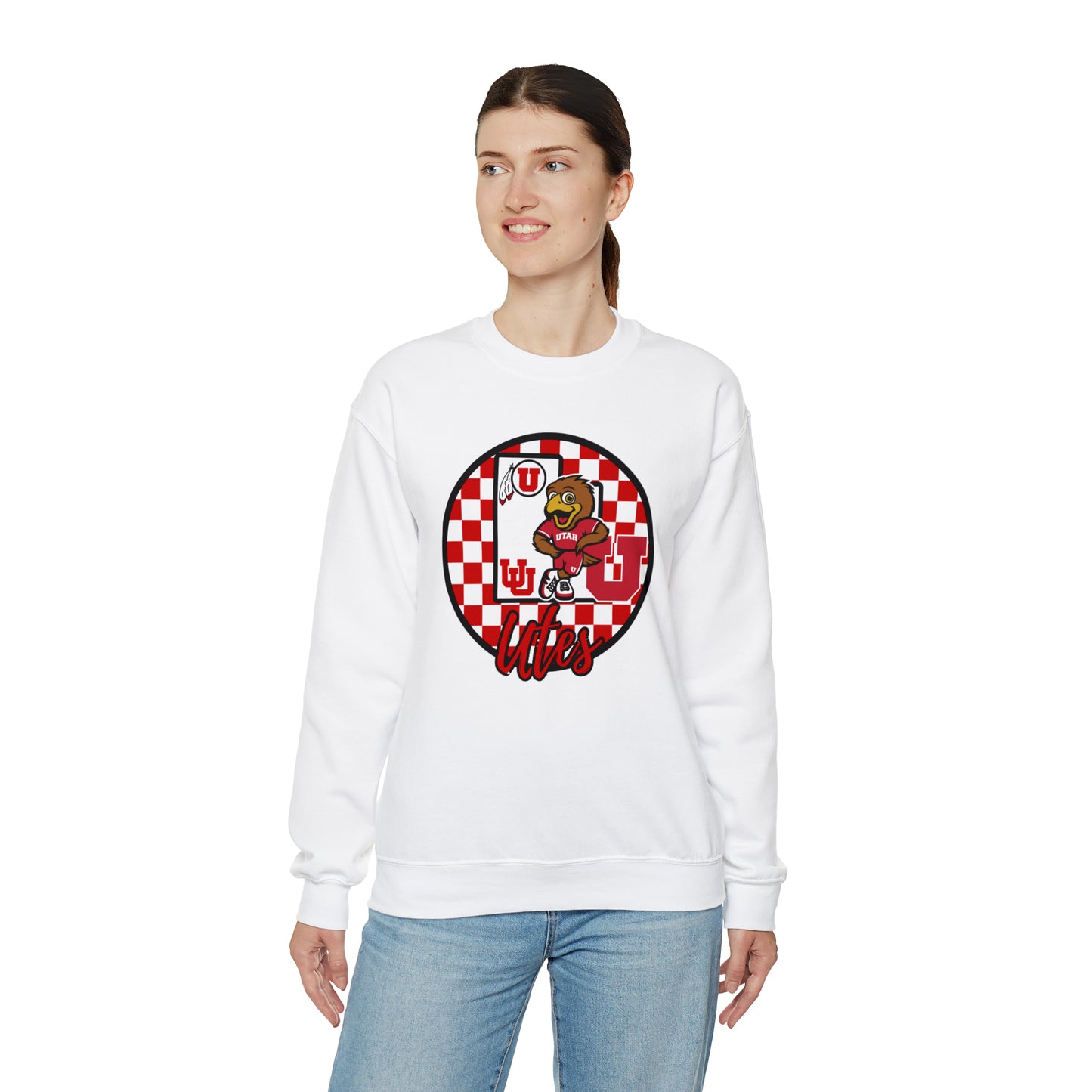 Utah Utes Checkered Sweatshirt