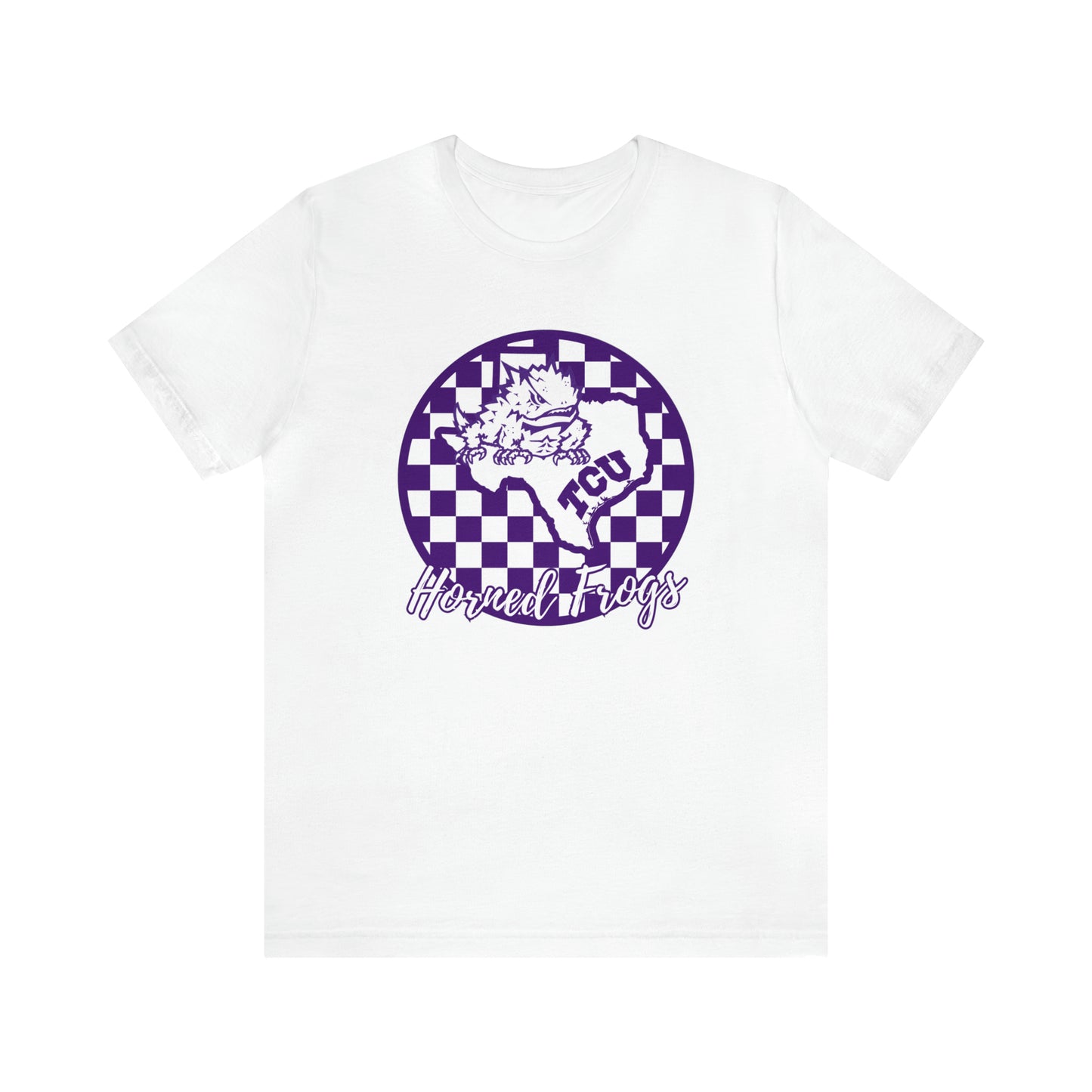 TCU Horned Frogs Checkered Circle