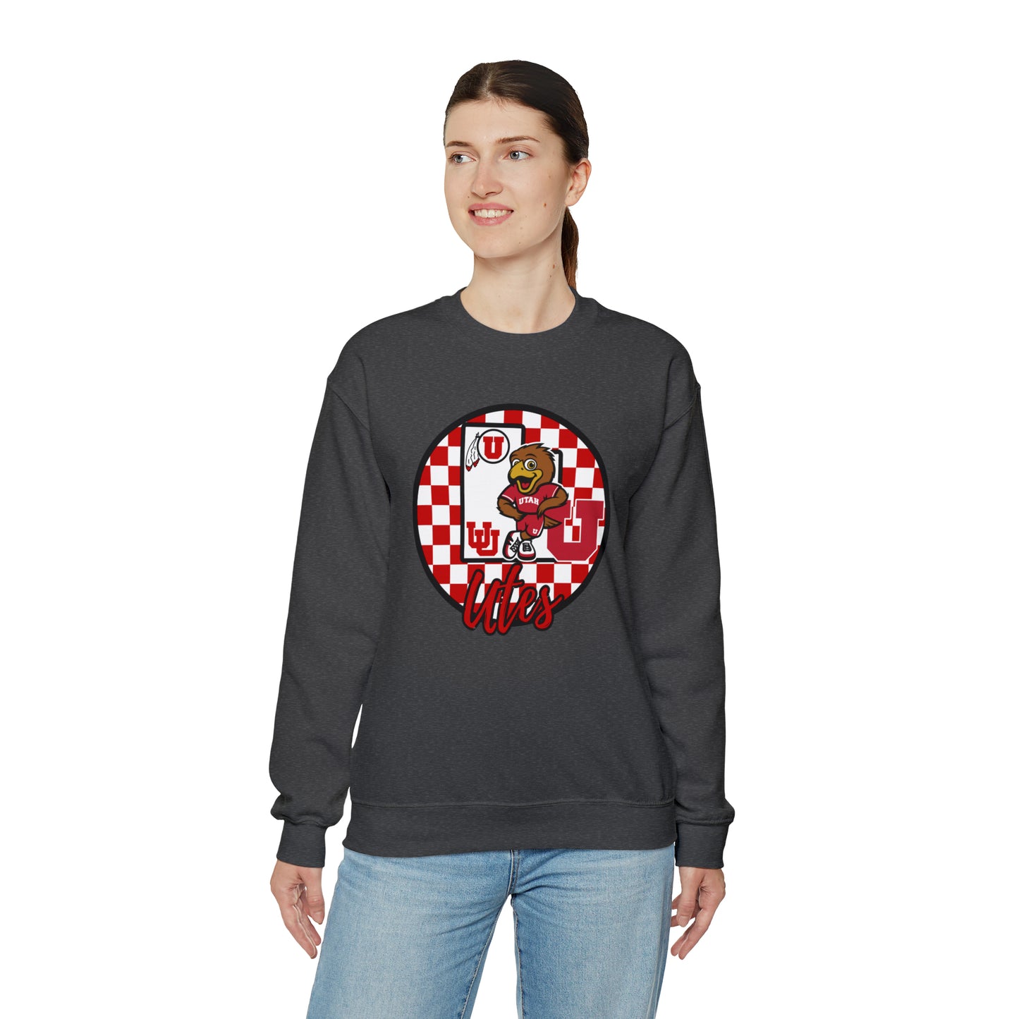 Utah Utes Checkered Sweatshirt