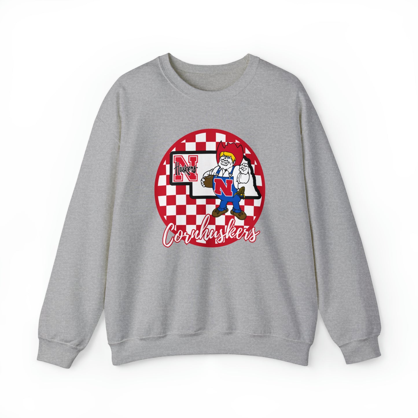 Nebraska Cornhuskers Checkered Sweatshirt