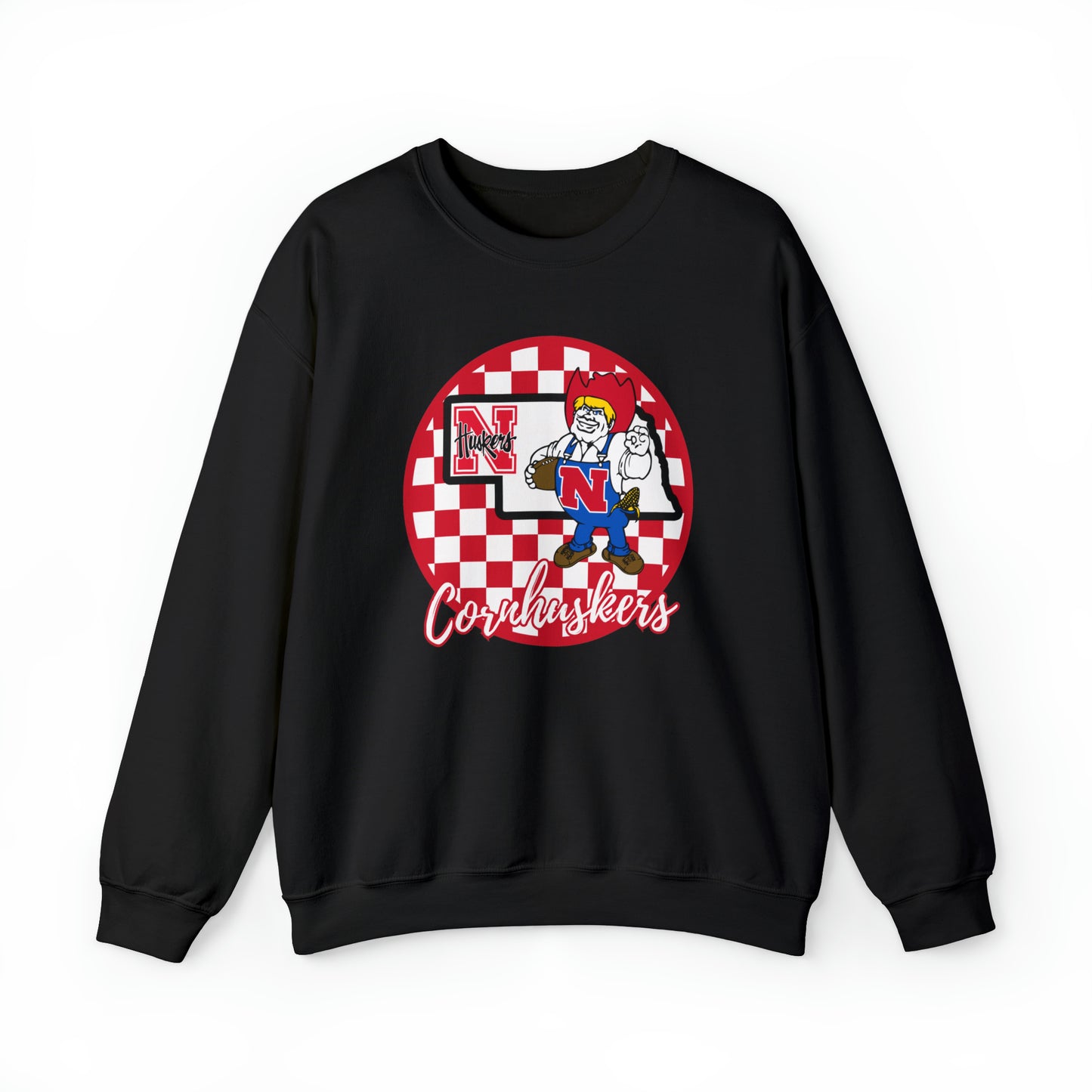 Nebraska Cornhuskers Checkered Sweatshirt