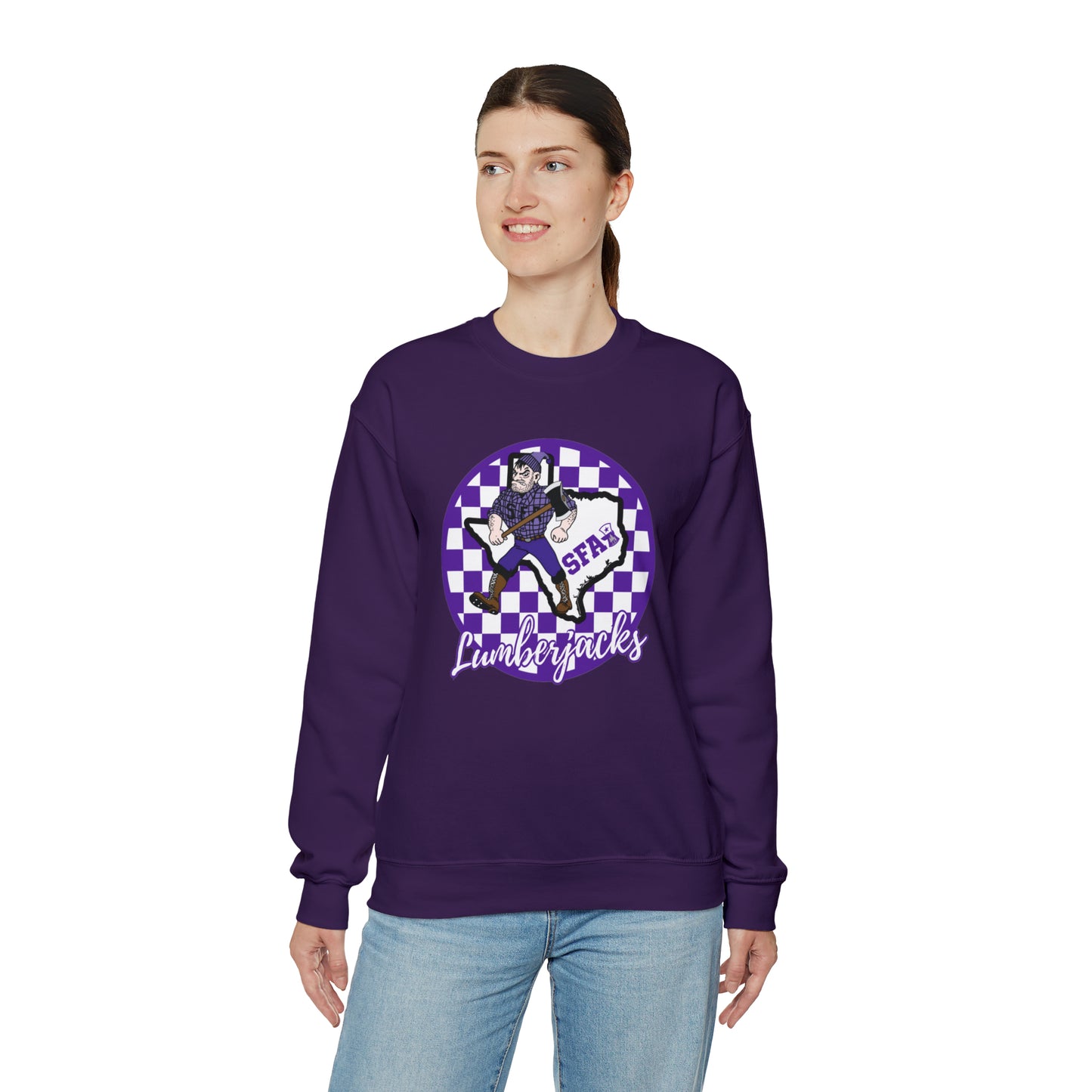 SFA Lumberjacks Checkered Sweatshirt