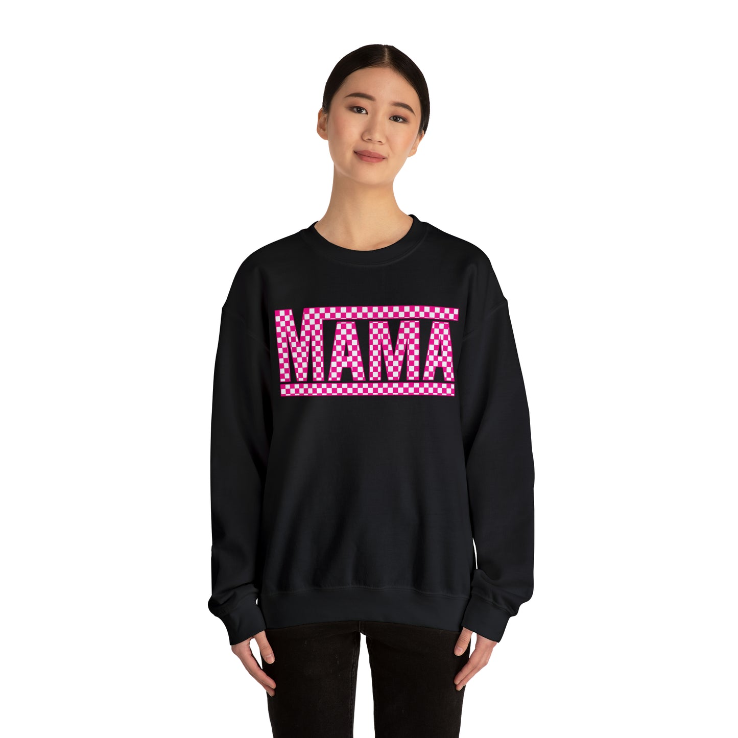 Mama Checkered Sweatshirt