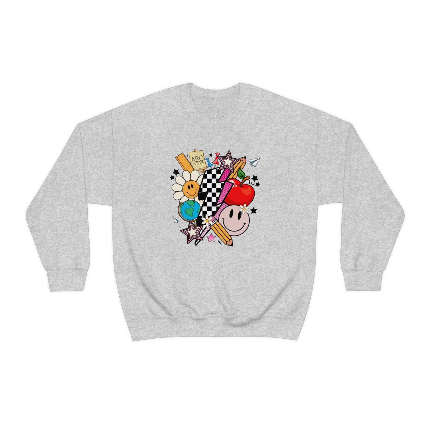 Retro Teacher Collage Sweatshirt