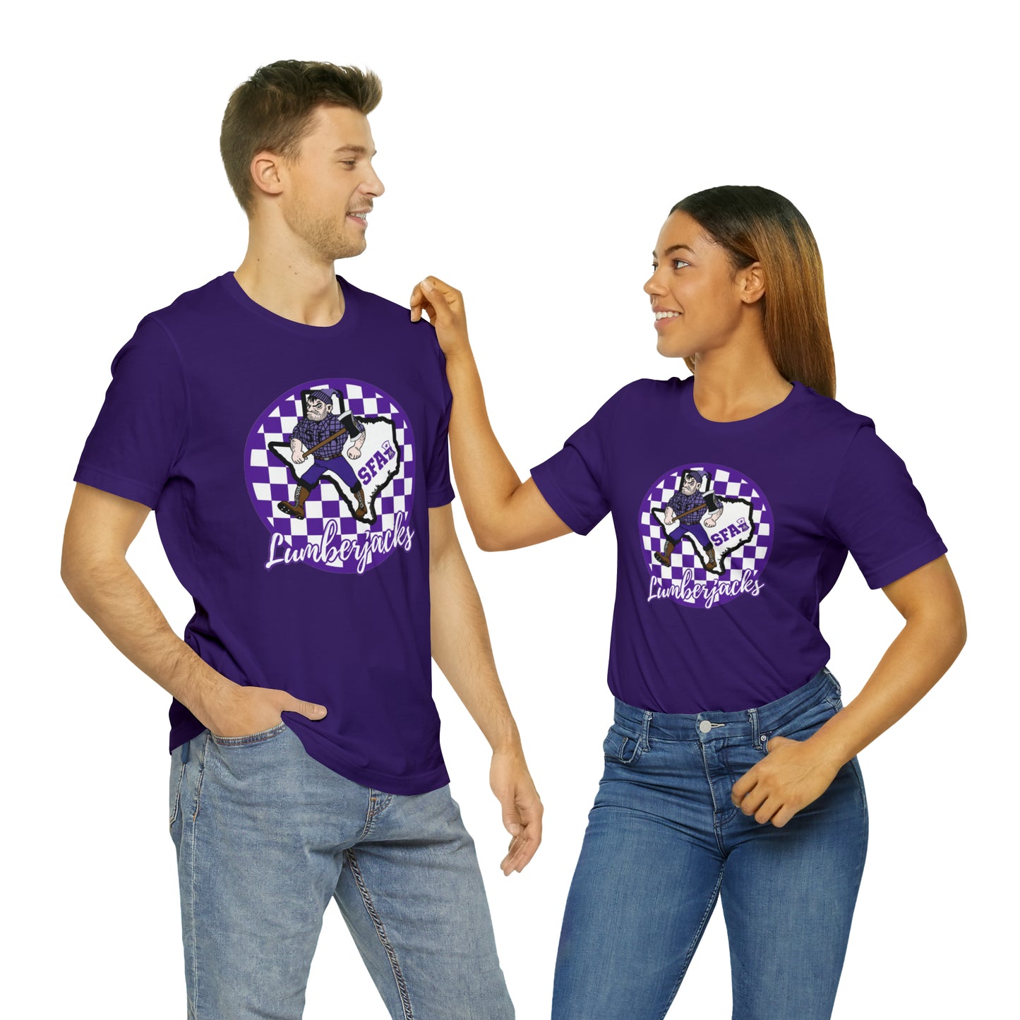 SFA Lumberjacks Checkered Circle