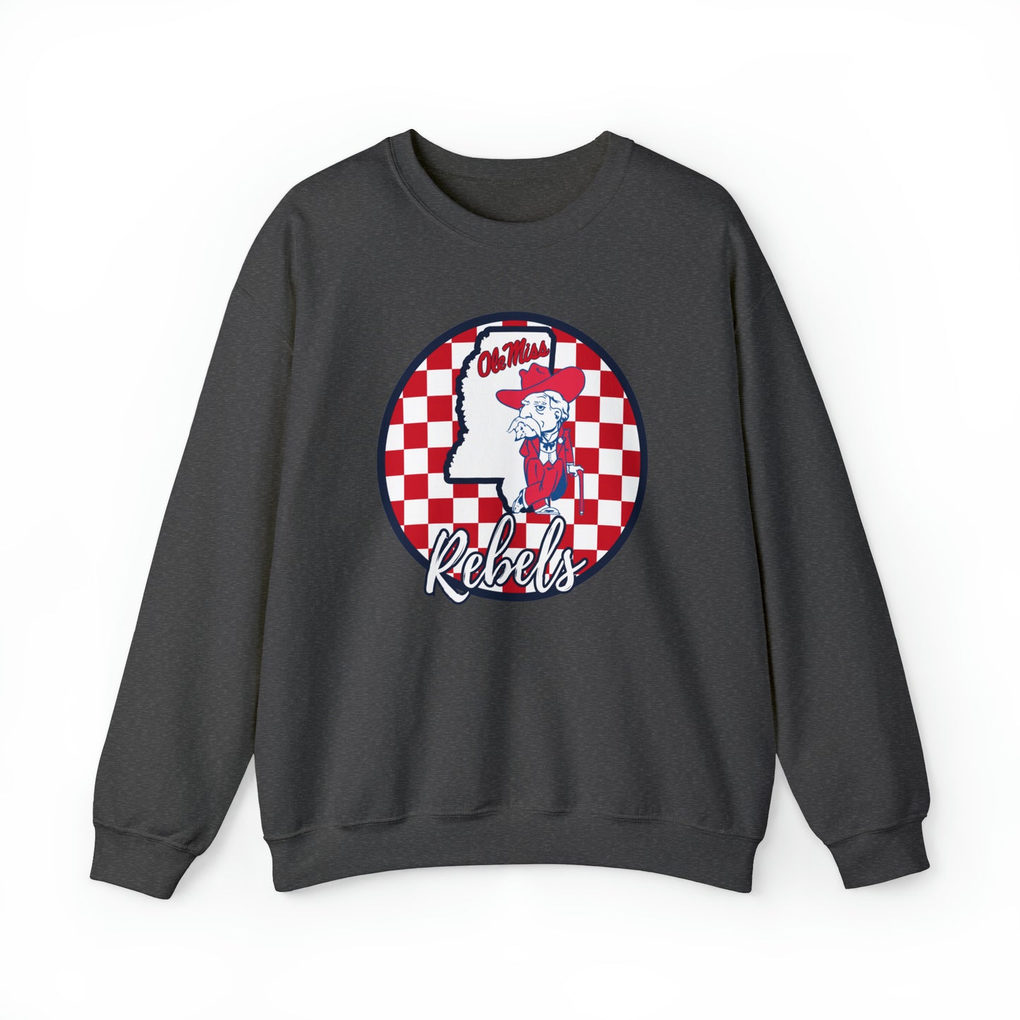 Ole Miss Rebels Checkered Sweatshirt