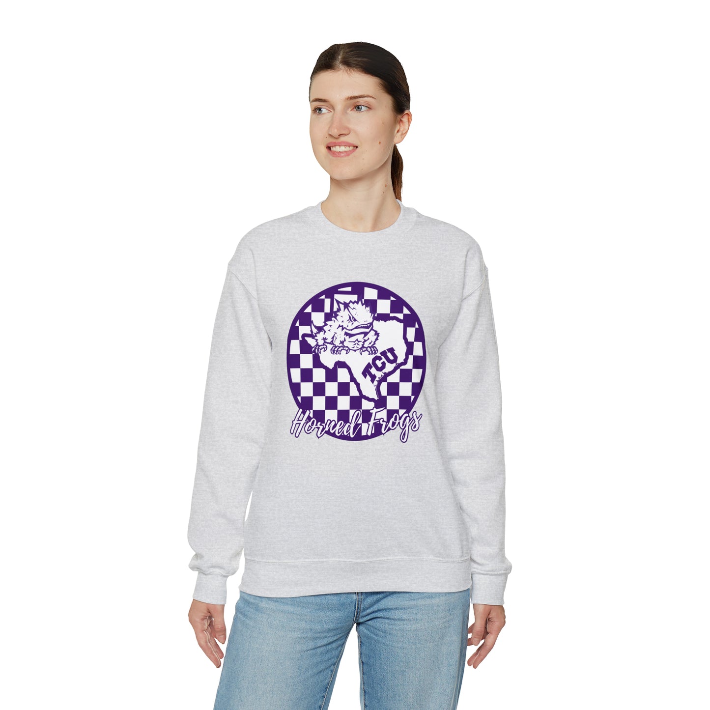 TCU Horned Frogs Checkered Sweatshirt