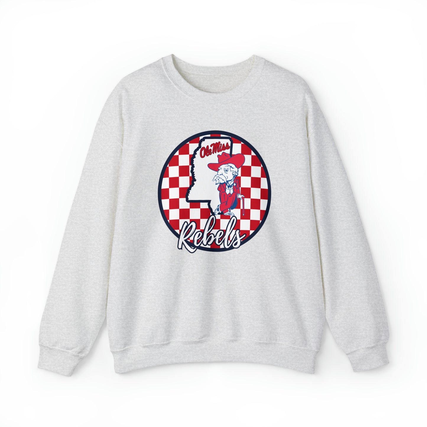 Ole Miss Rebels Checkered Sweatshirt