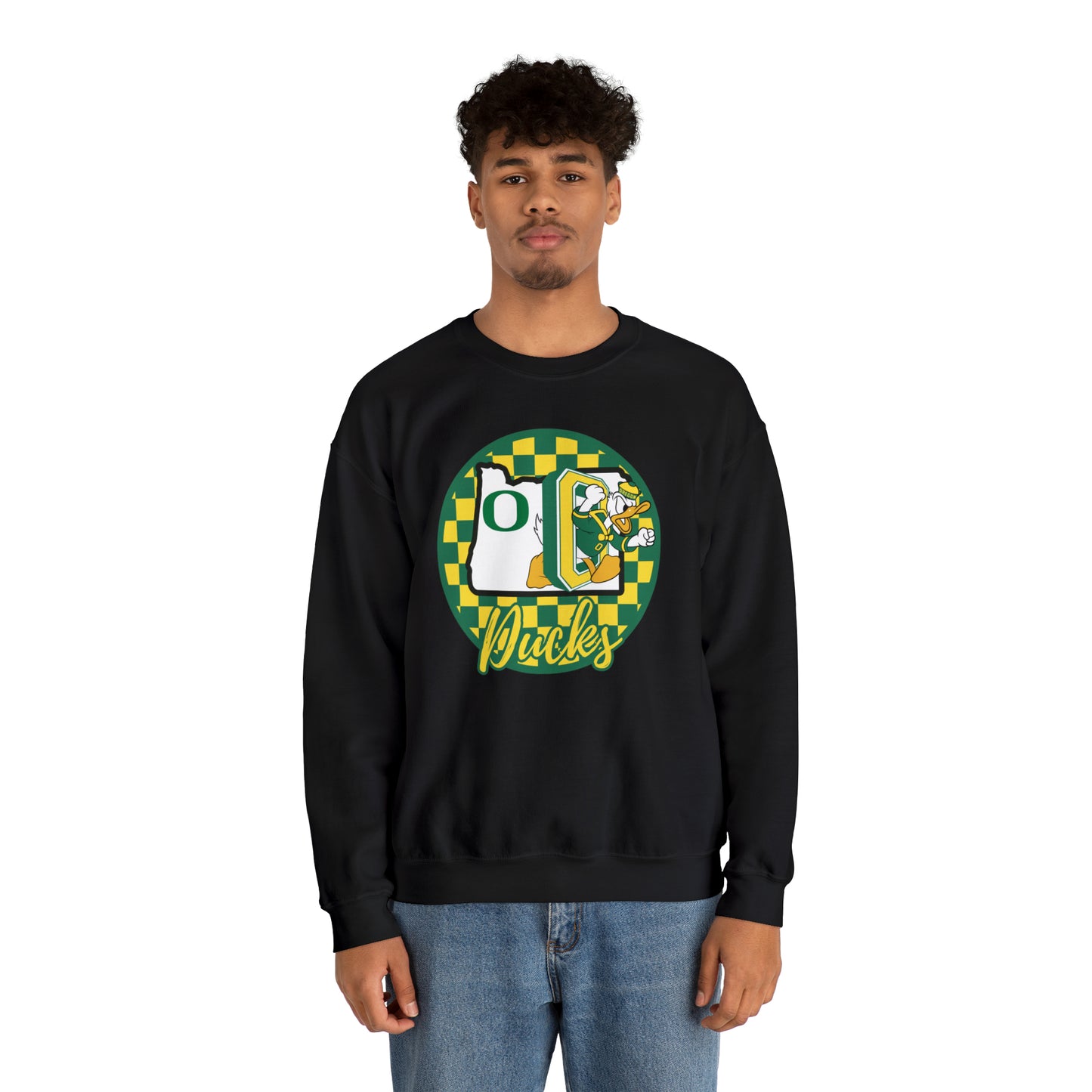 Oregon Ducks Checkered Sweatshirt