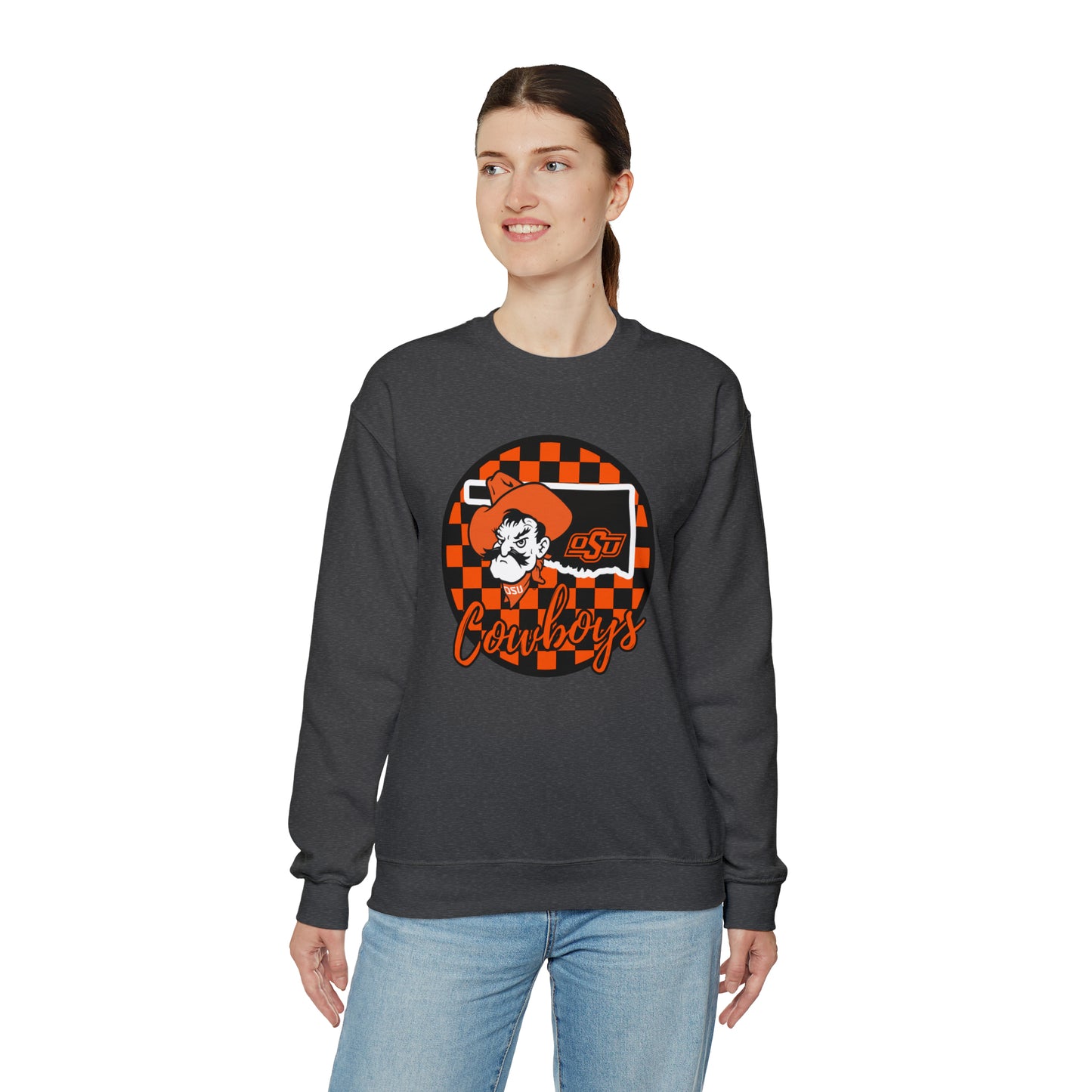 OSU Cowboys Checkered Sweatshirt