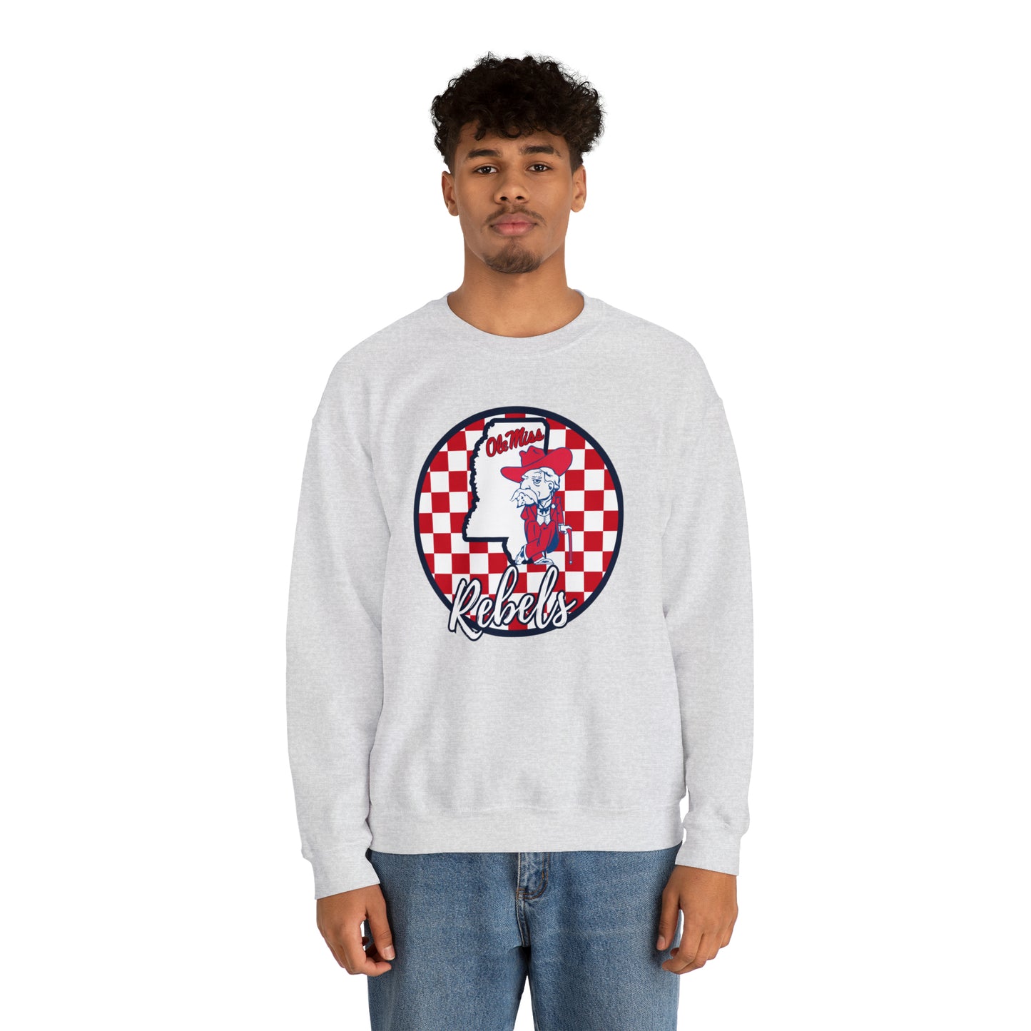 Ole Miss Rebels Checkered Sweatshirt