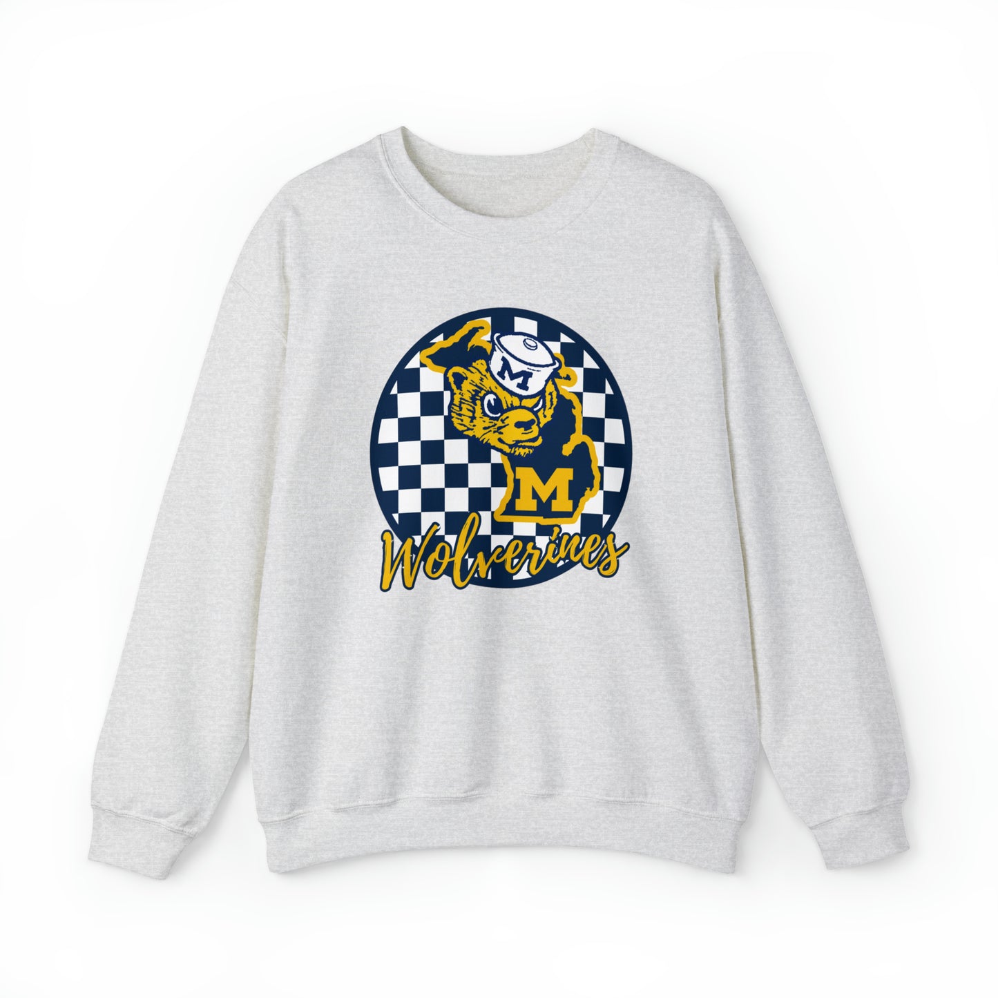 Michigan Wolverines Checkered Sweatshirt