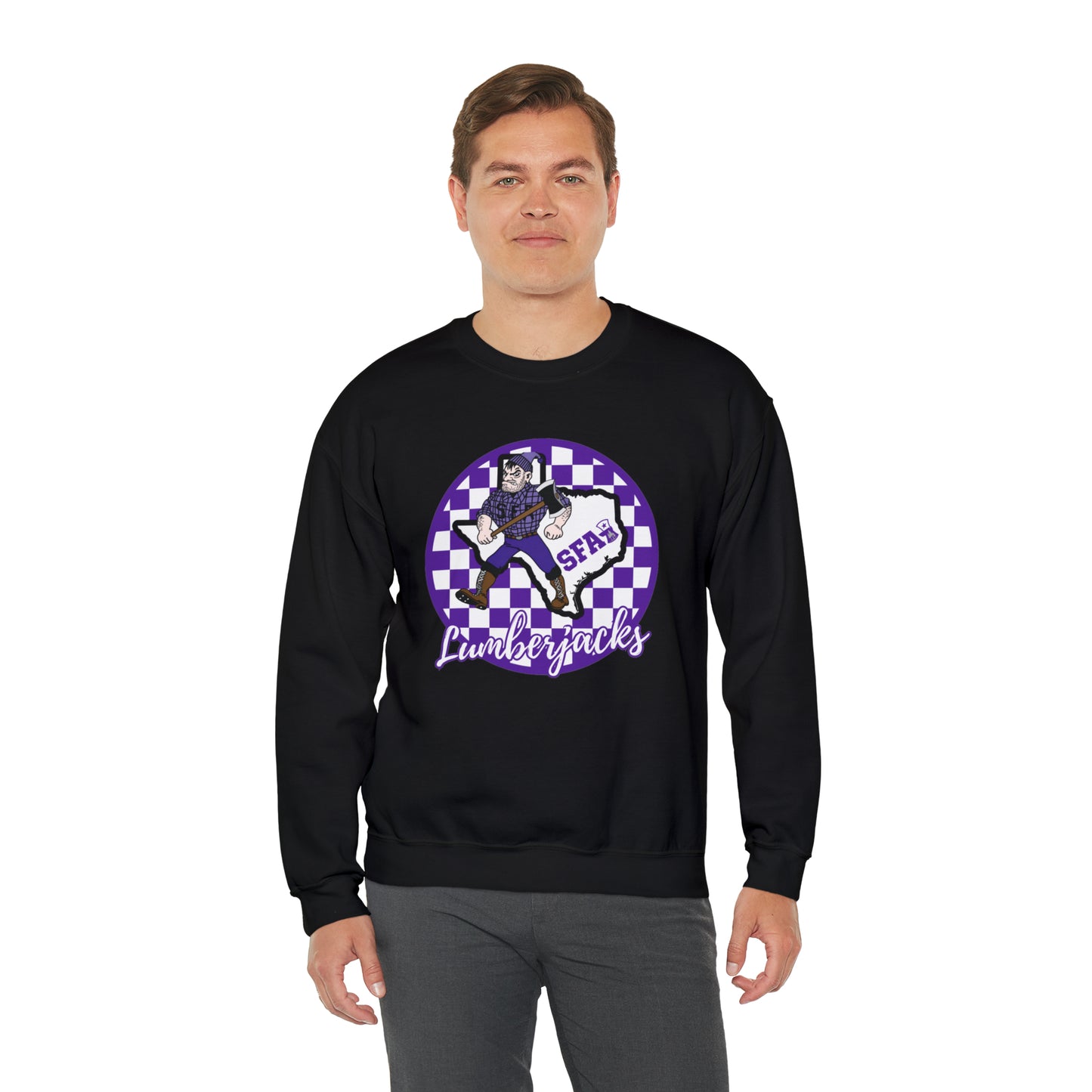 SFA Lumberjacks Checkered Sweatshirt