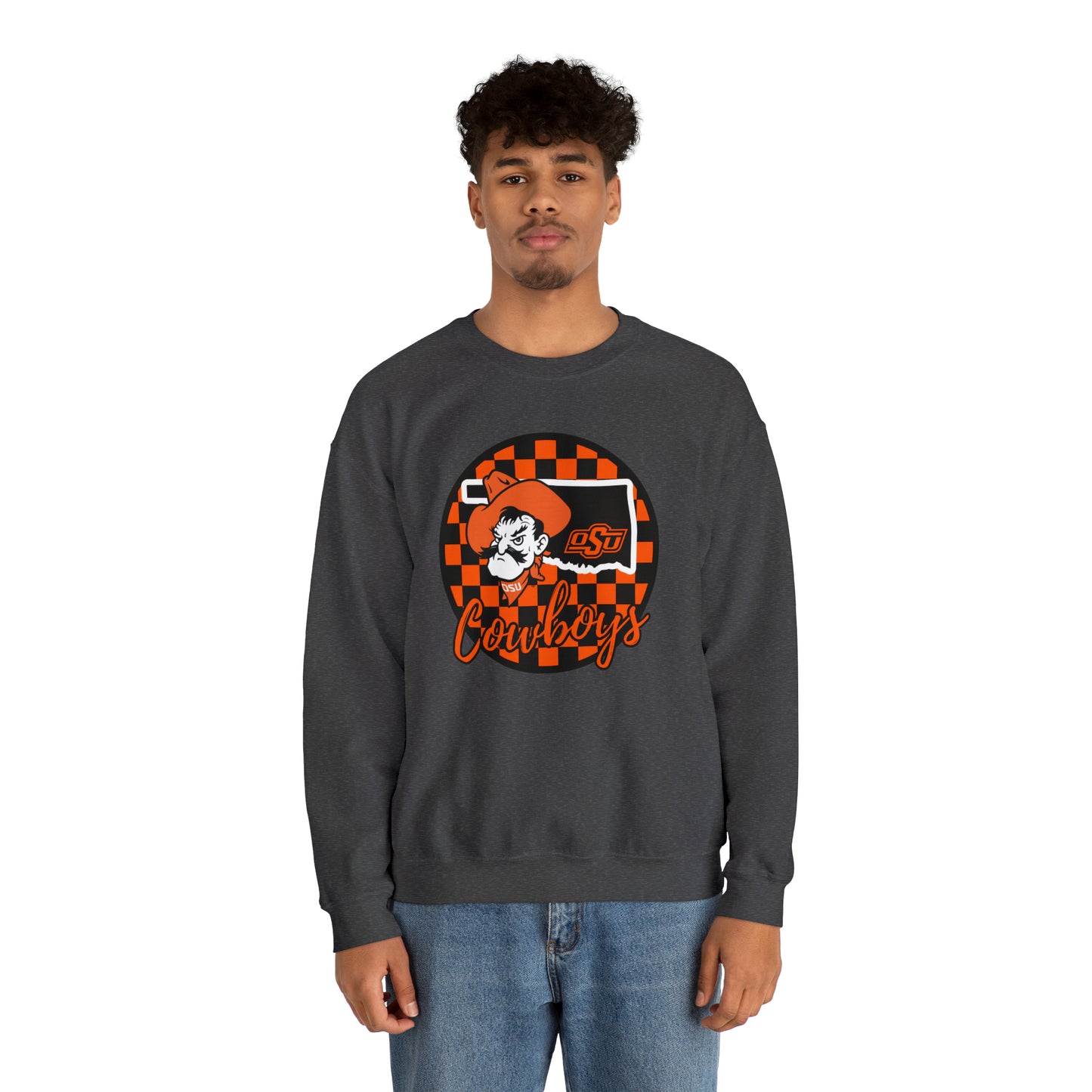 OSU Cowboys Checkered Sweatshirt