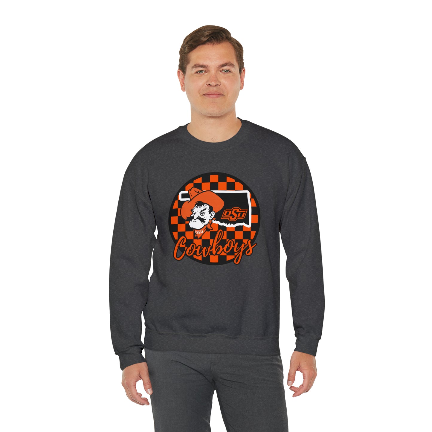 OSU Cowboys Checkered Sweatshirt