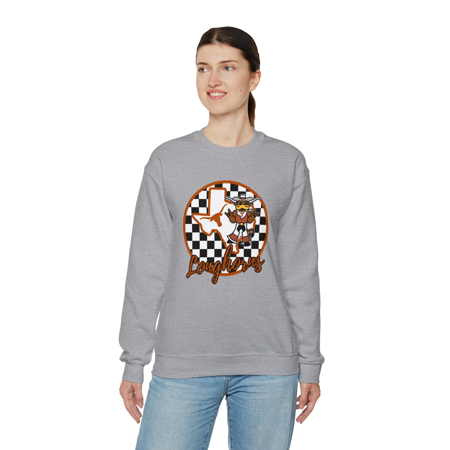 Texas Longhorns Checkered Sweatshirt