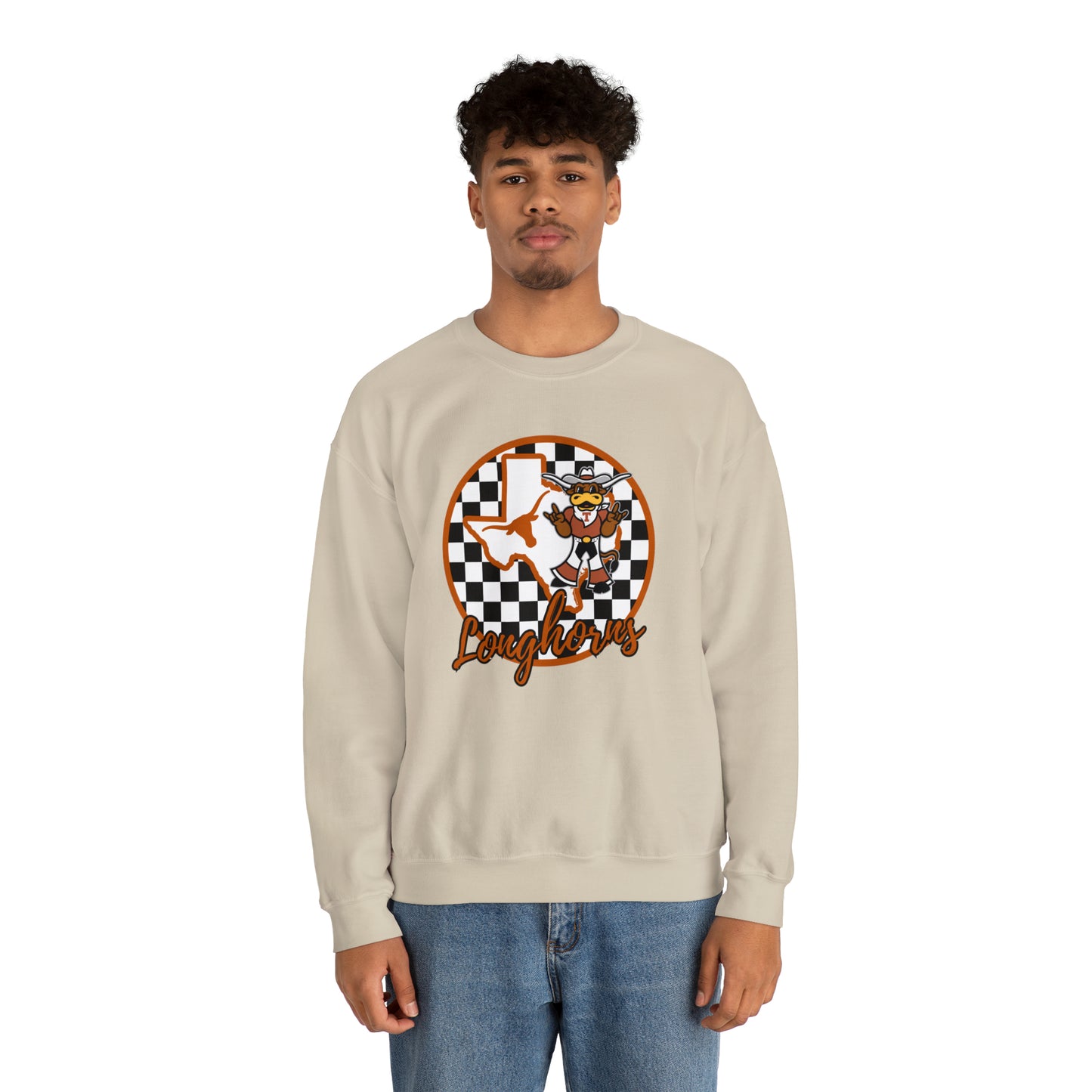 Texas Longhorns Checkered Sweatshirt