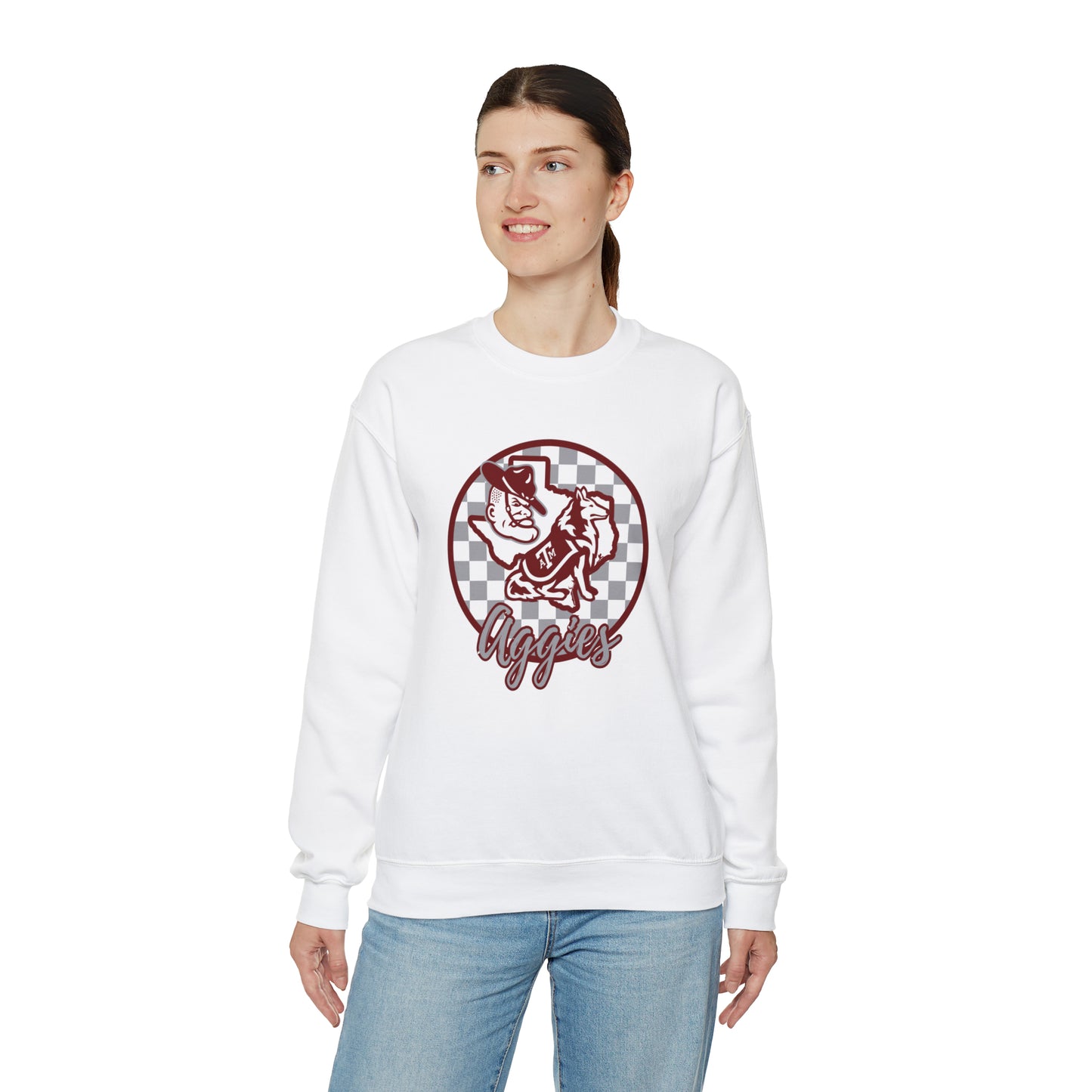 Texas A&M Aggies Checkered Sweatshirt