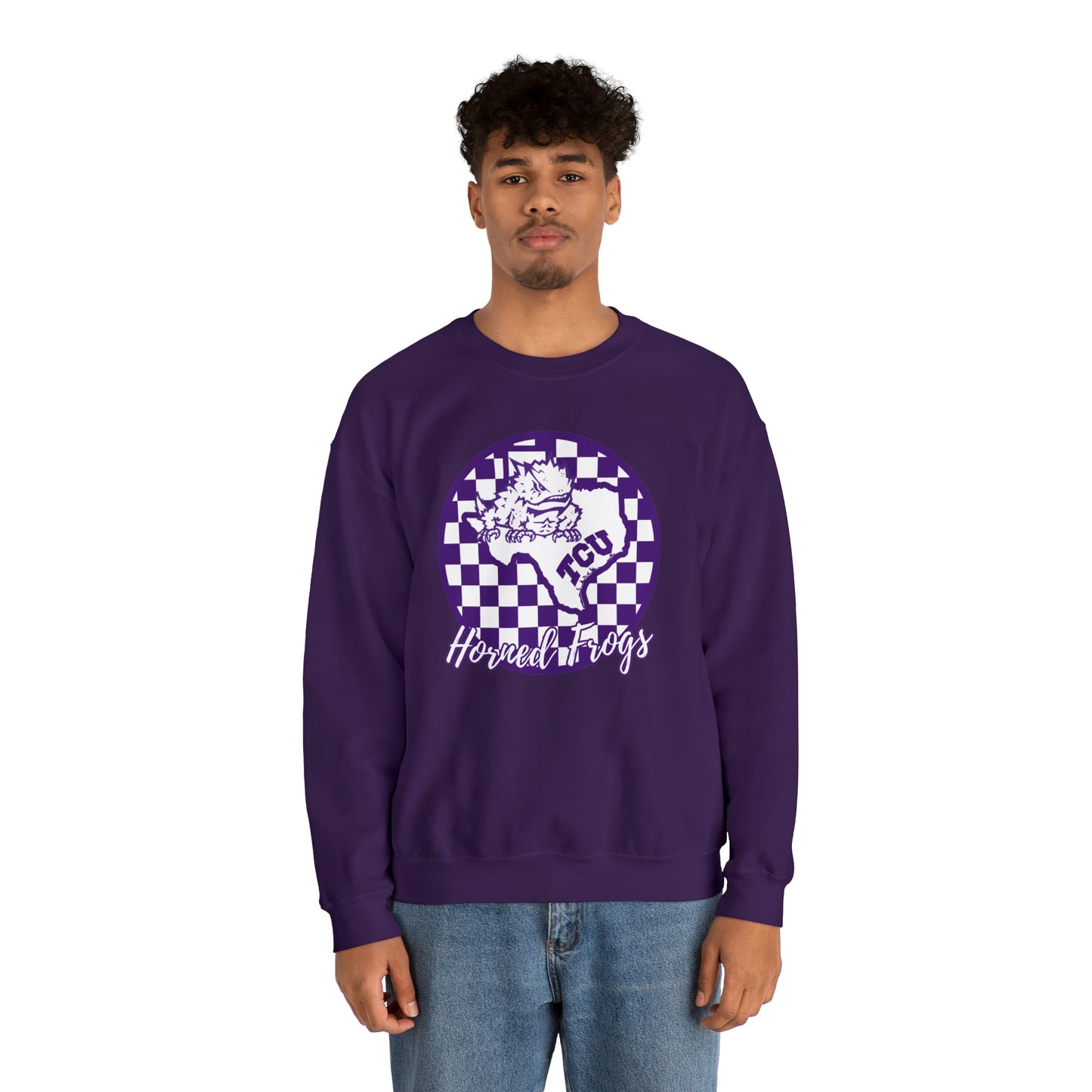 TCU Horned Frogs Checkered Sweatshirt