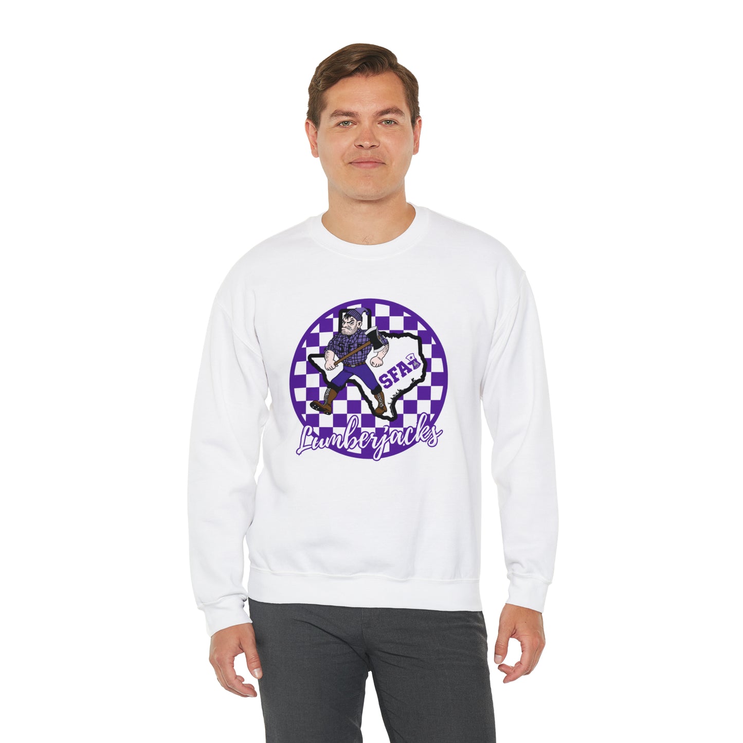 SFA Lumberjacks Checkered Sweatshirt