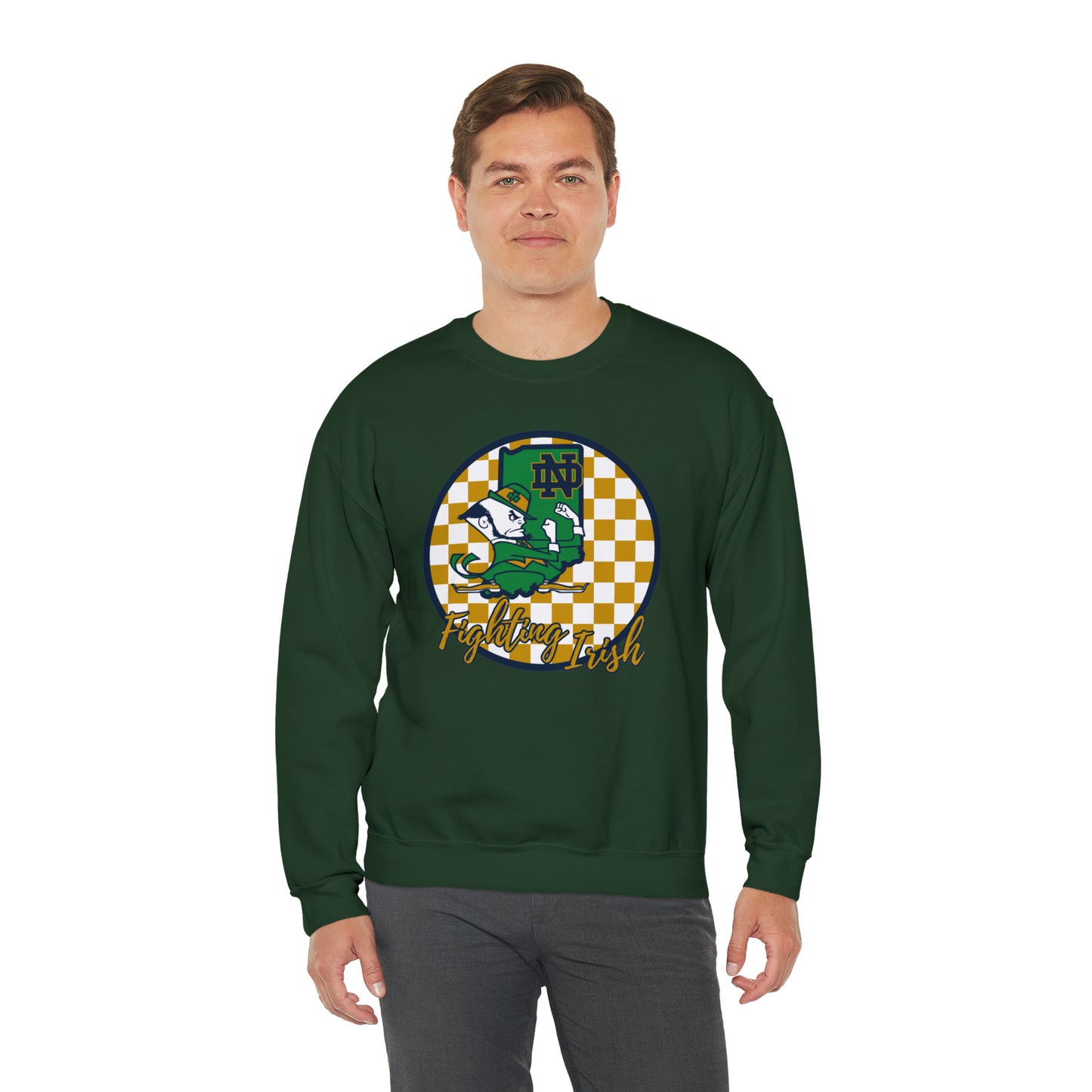 Notre Dame Fighting Irish Checkered Sweatshirt