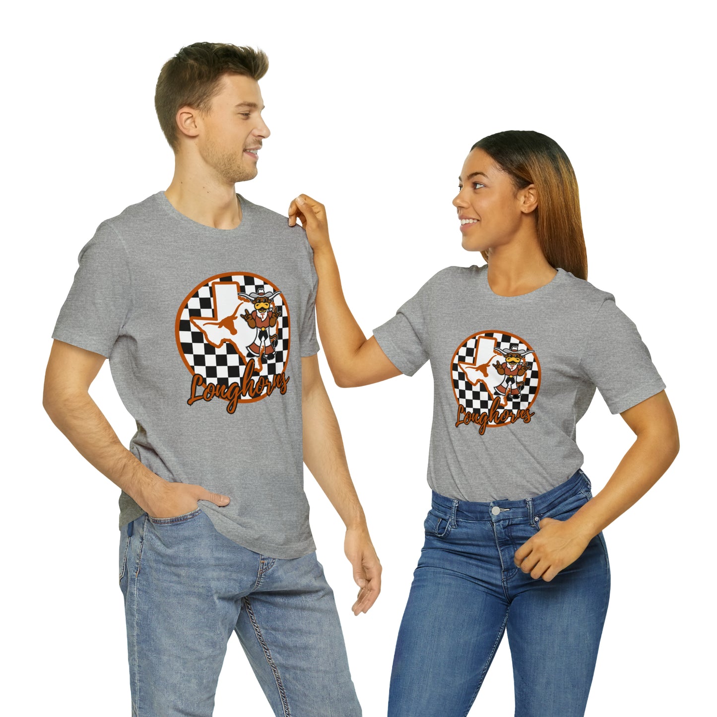 Texas Longhorns Checkered Circle