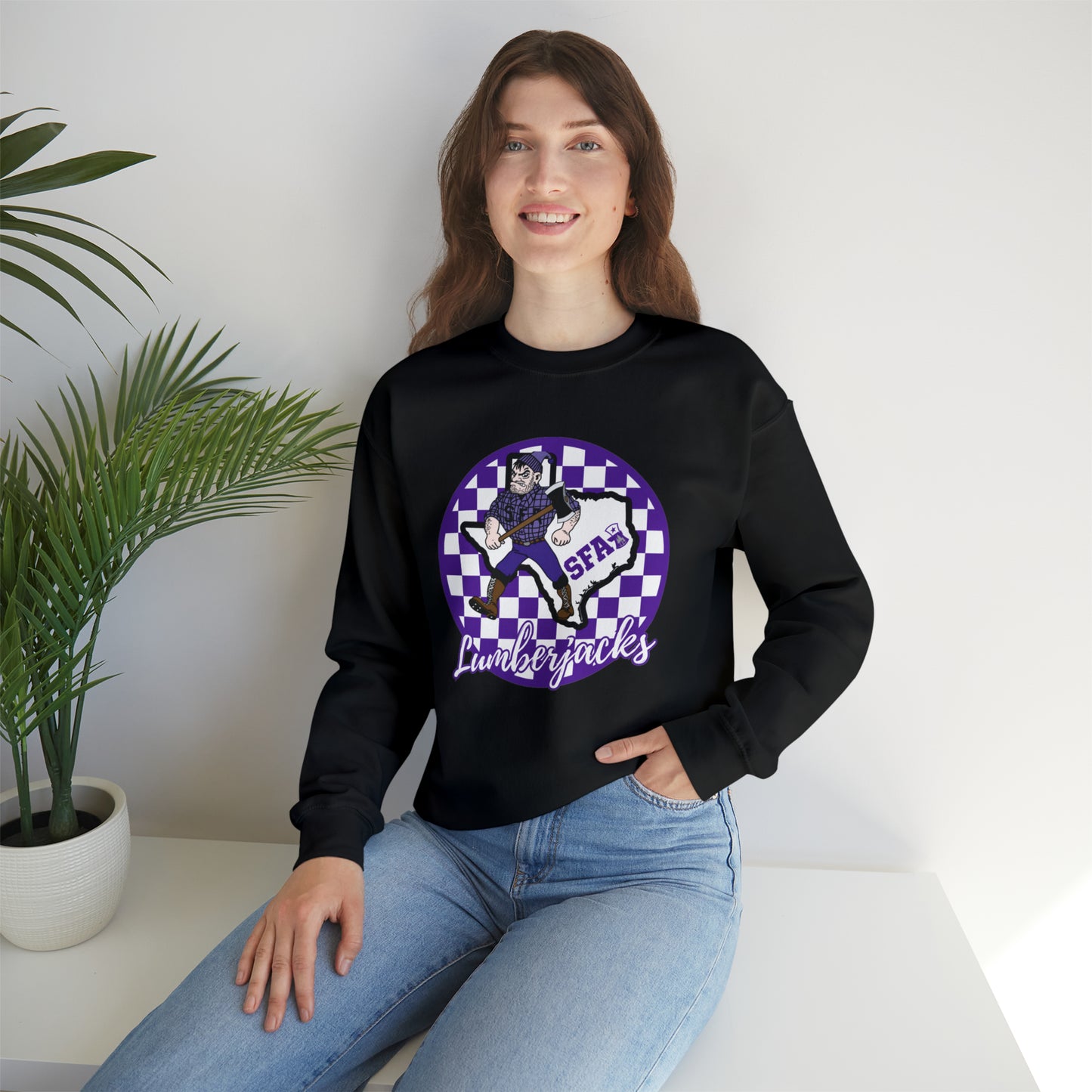 SFA Lumberjacks Checkered Sweatshirt