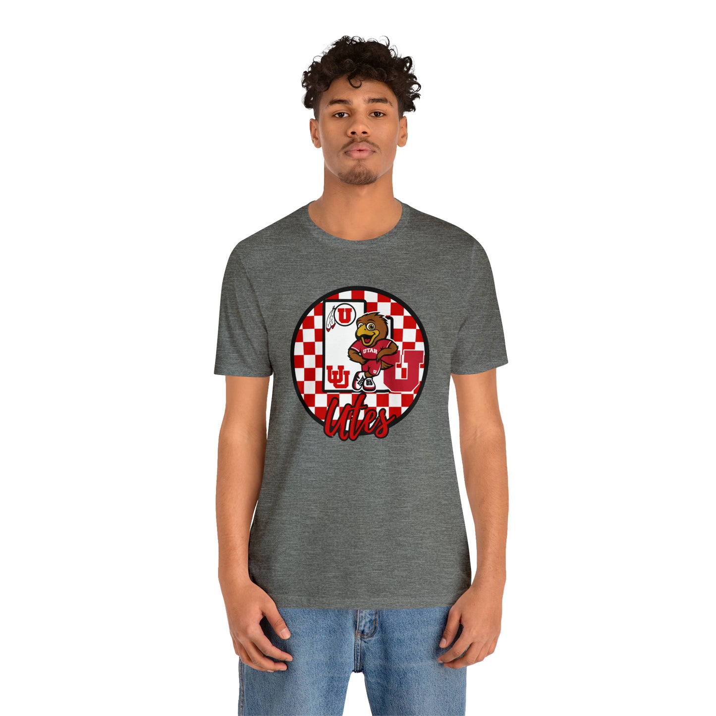 Utah Utes Checkered Circle