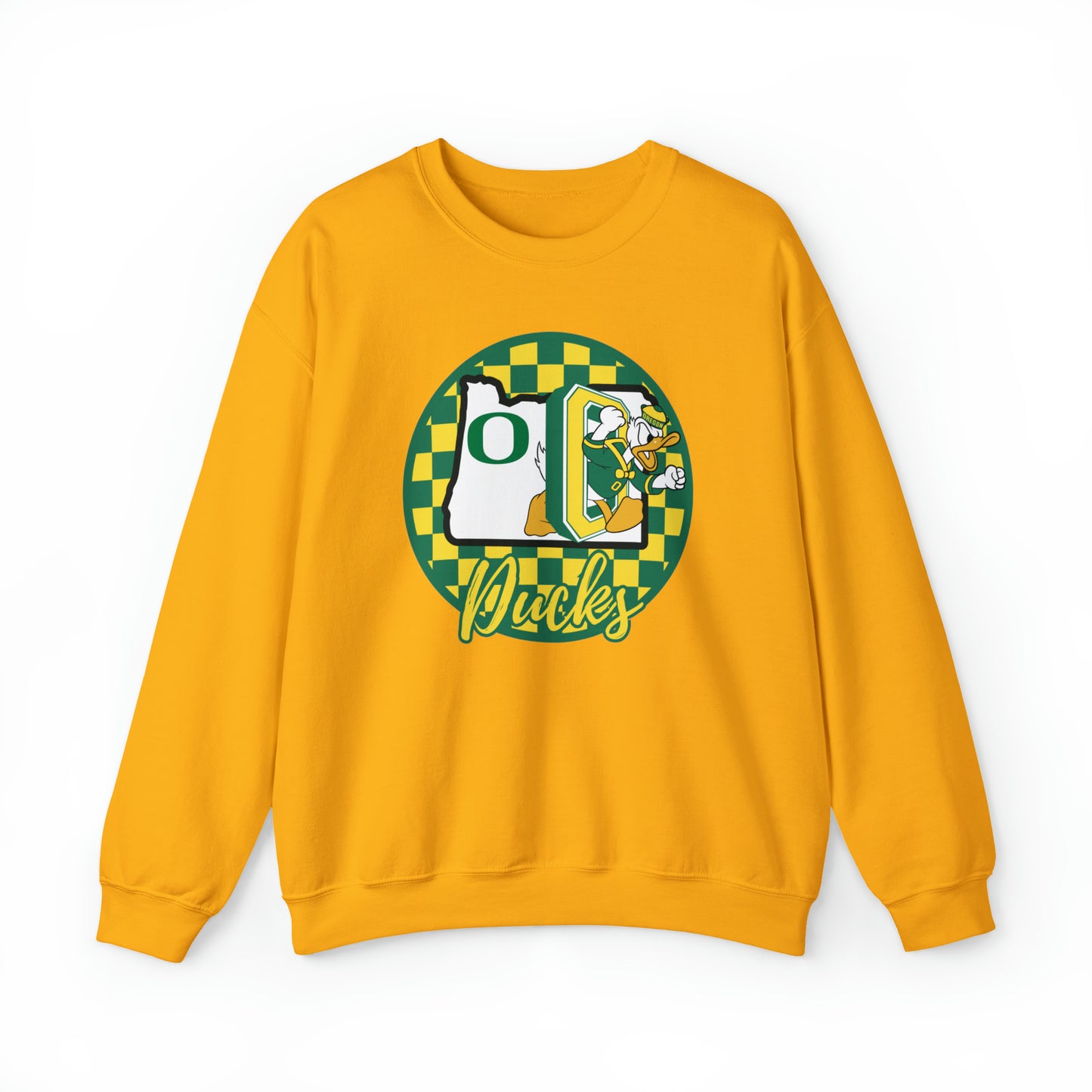 Oregon Ducks Checkered Sweatshirt