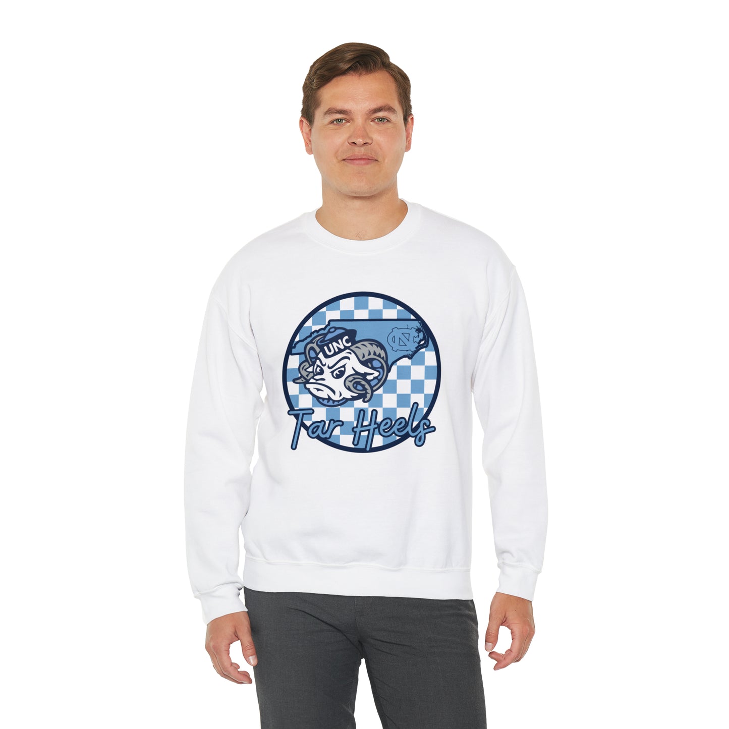 North Carolina Tar Heels Checkered Sweatshirt