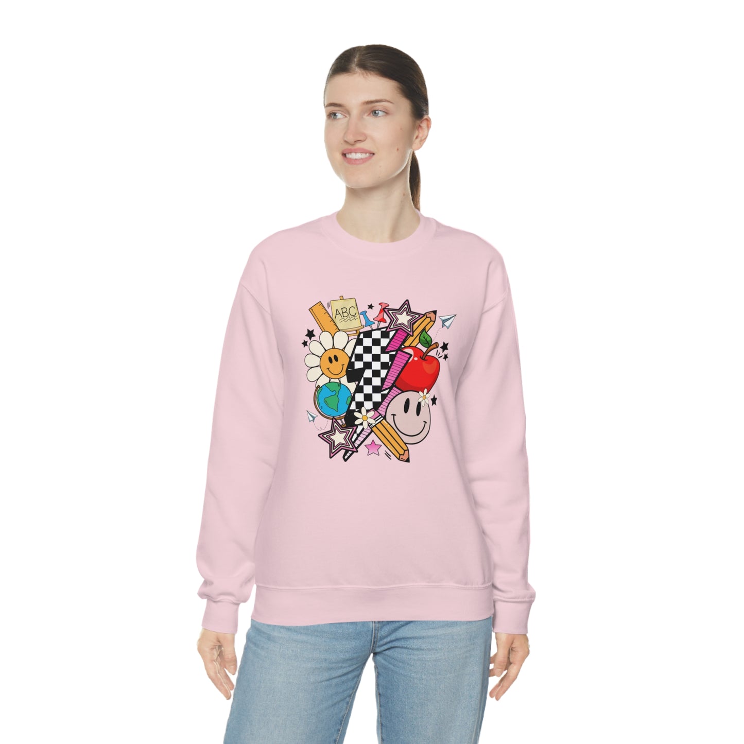 Retro Teacher Collage Sweatshirt