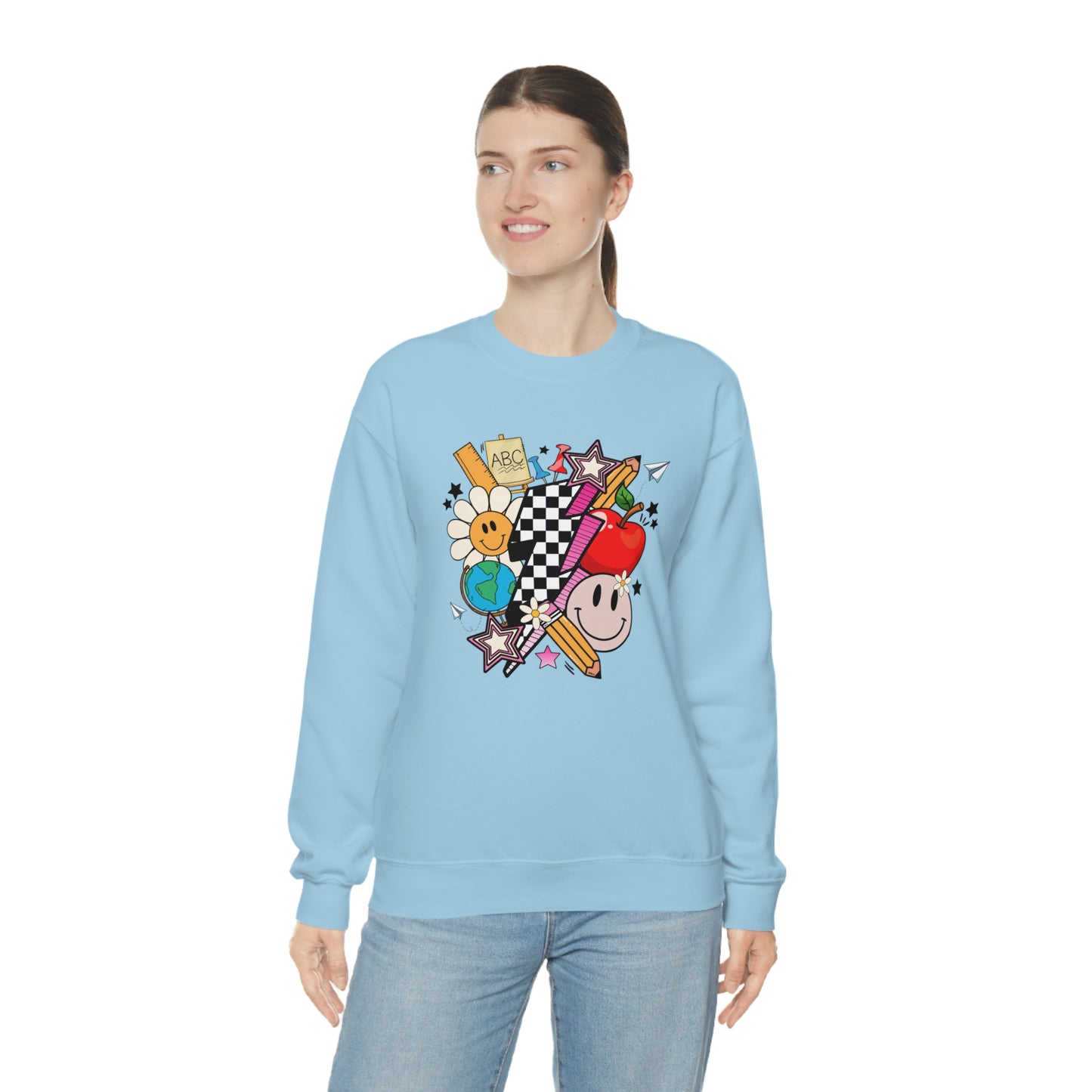 Retro Teacher Collage Sweatshirt