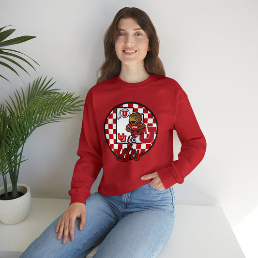 Utah Utes Checkered Sweatshirt