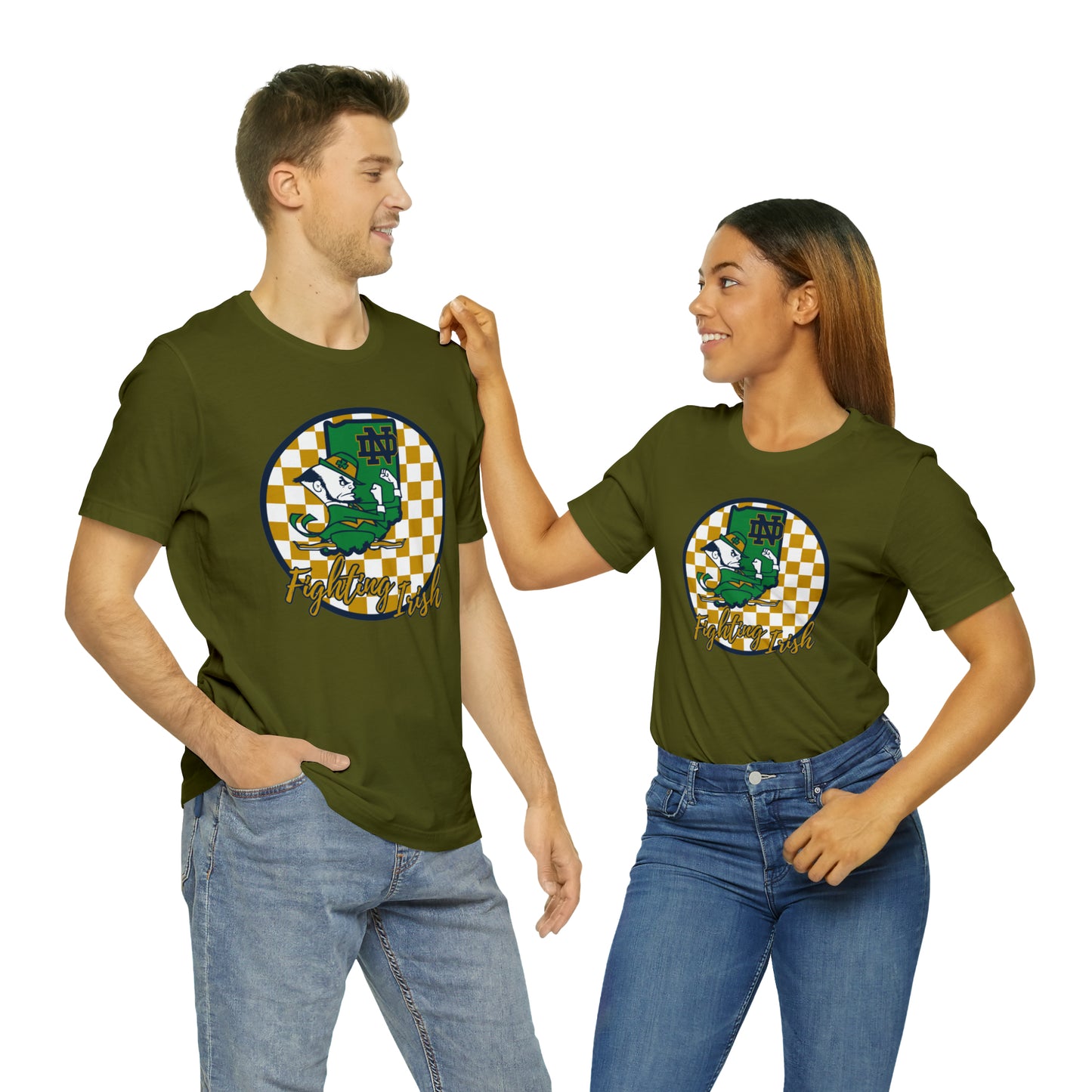 Notre Dame Fighting Irish Checkered Circle