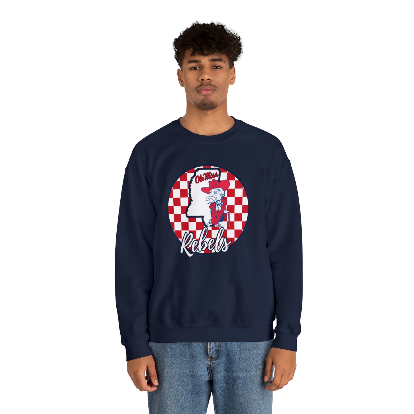 Ole Miss Rebels Checkered Sweatshirt