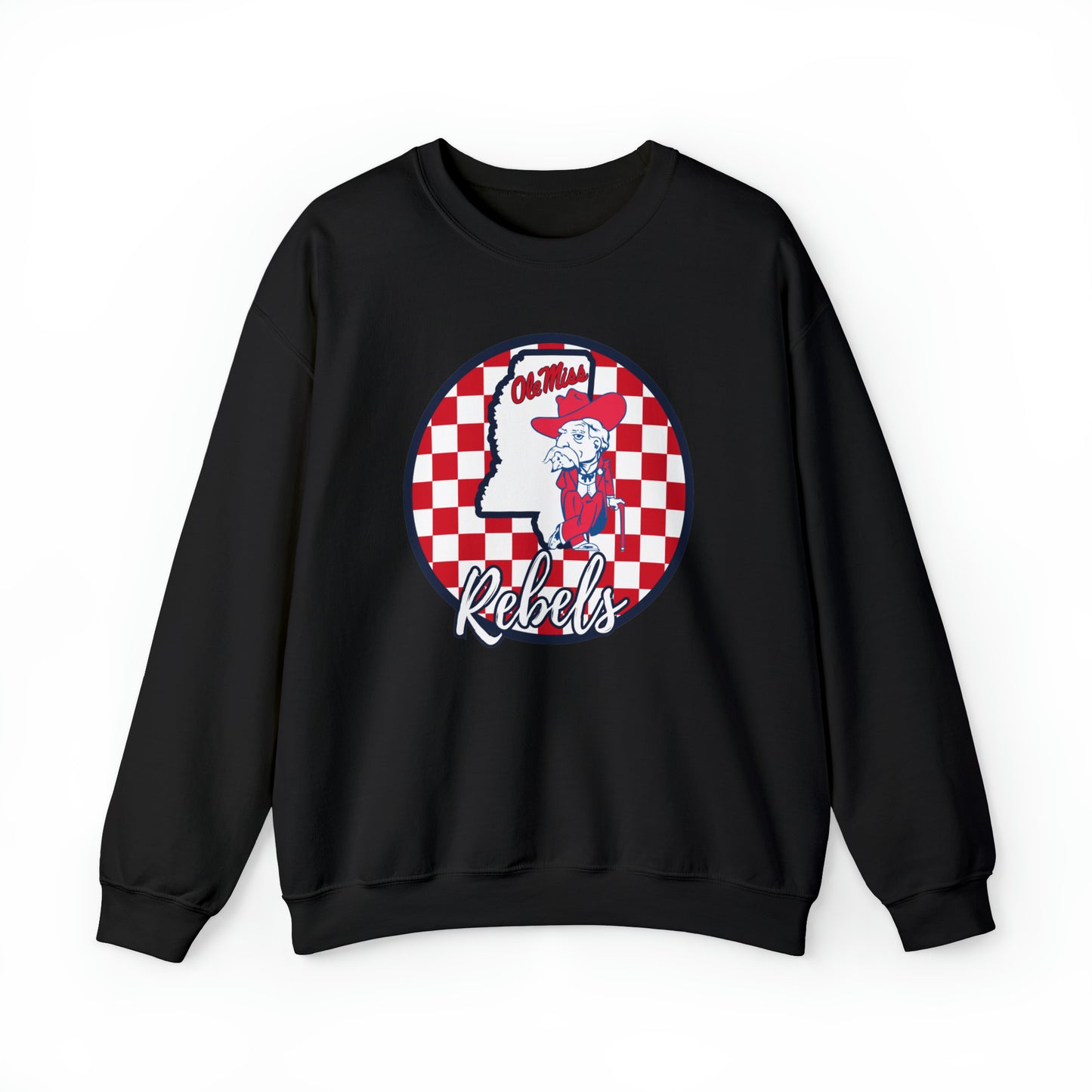 Ole Miss Rebels Checkered Sweatshirt