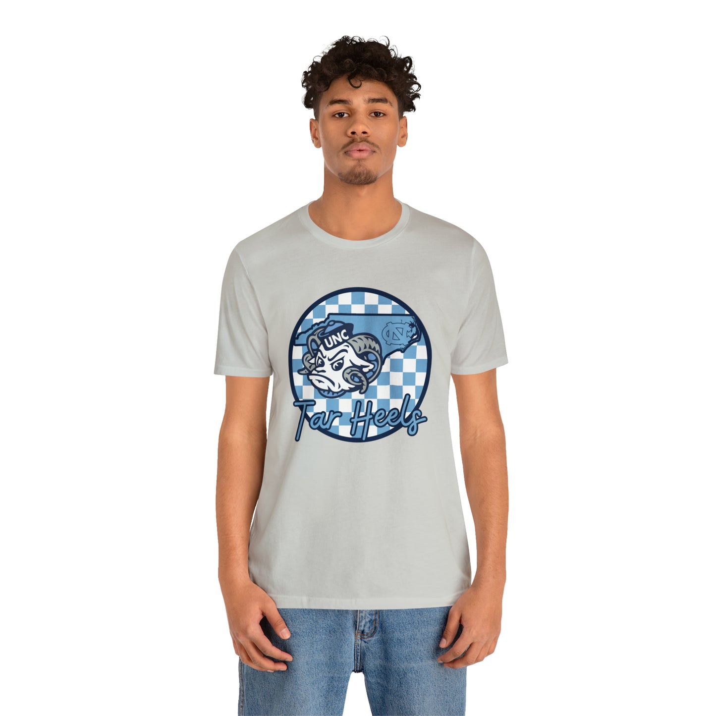 North Carolina Tar Heels Checkered Circle