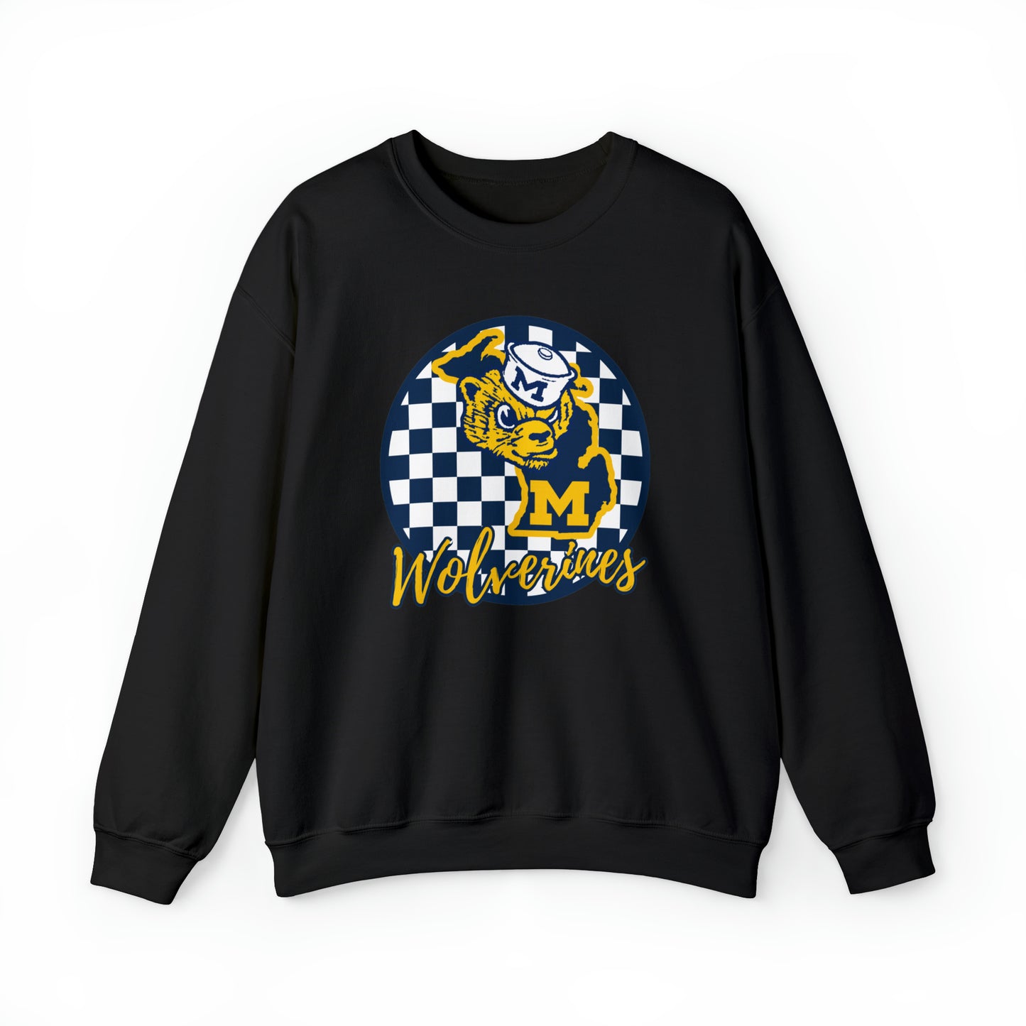 Michigan Wolverines Checkered Sweatshirt