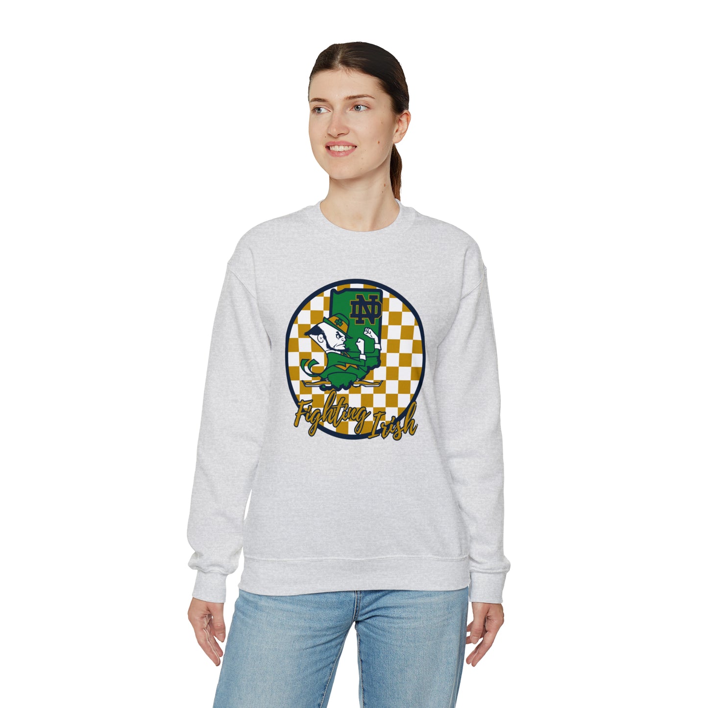 Notre Dame Fighting Irish Checkered Sweatshirt