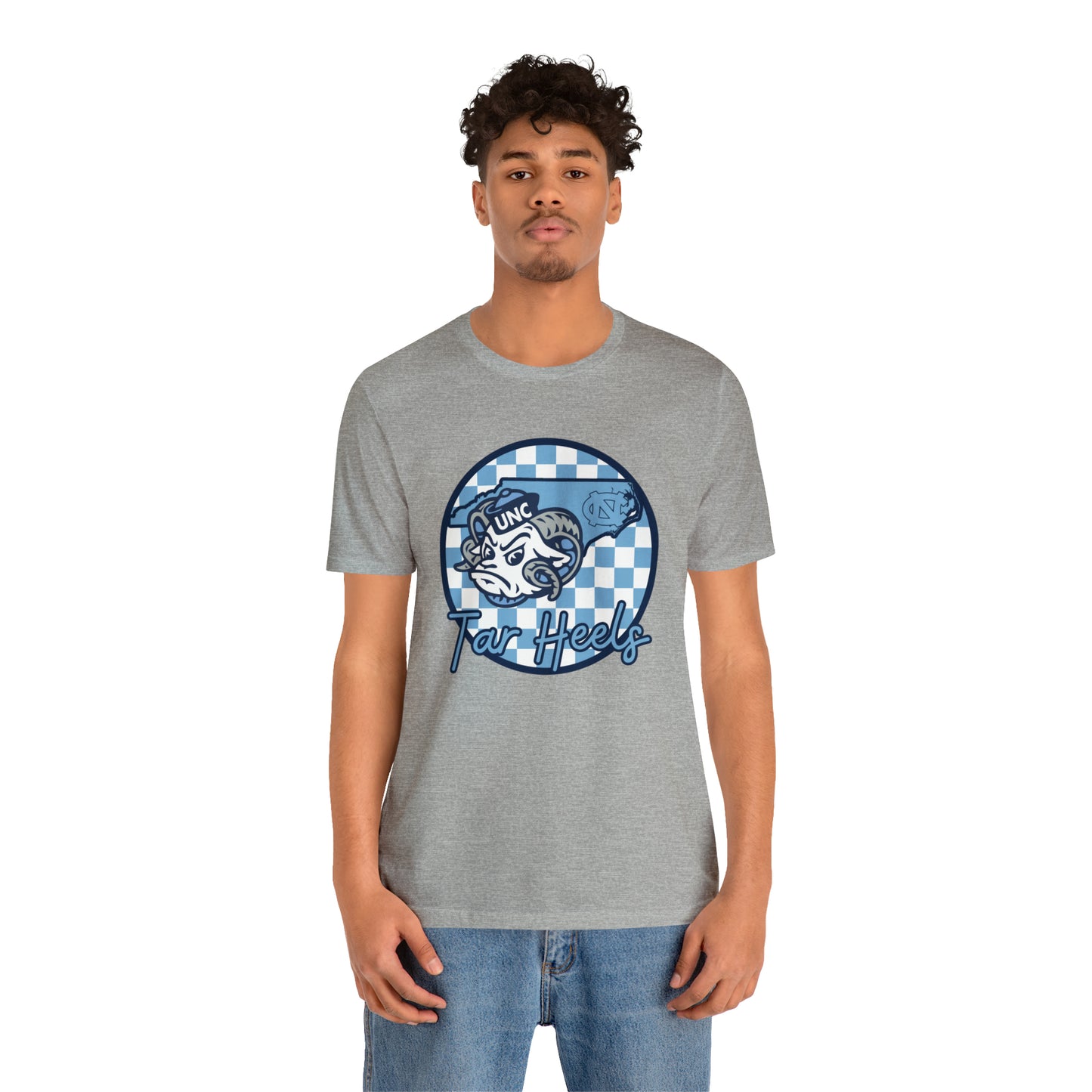 North Carolina Tar Heels Checkered Circle