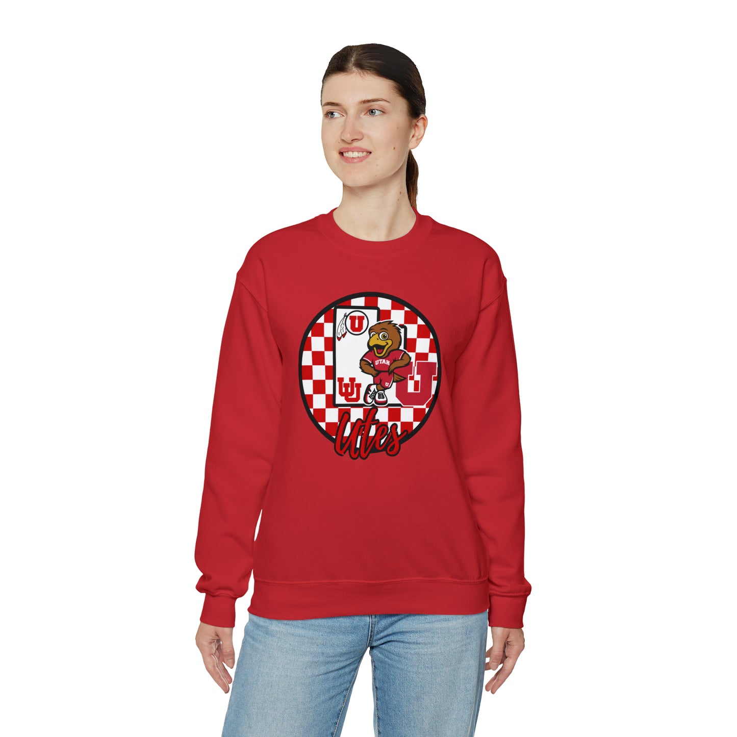 Utah Utes Checkered Sweatshirt