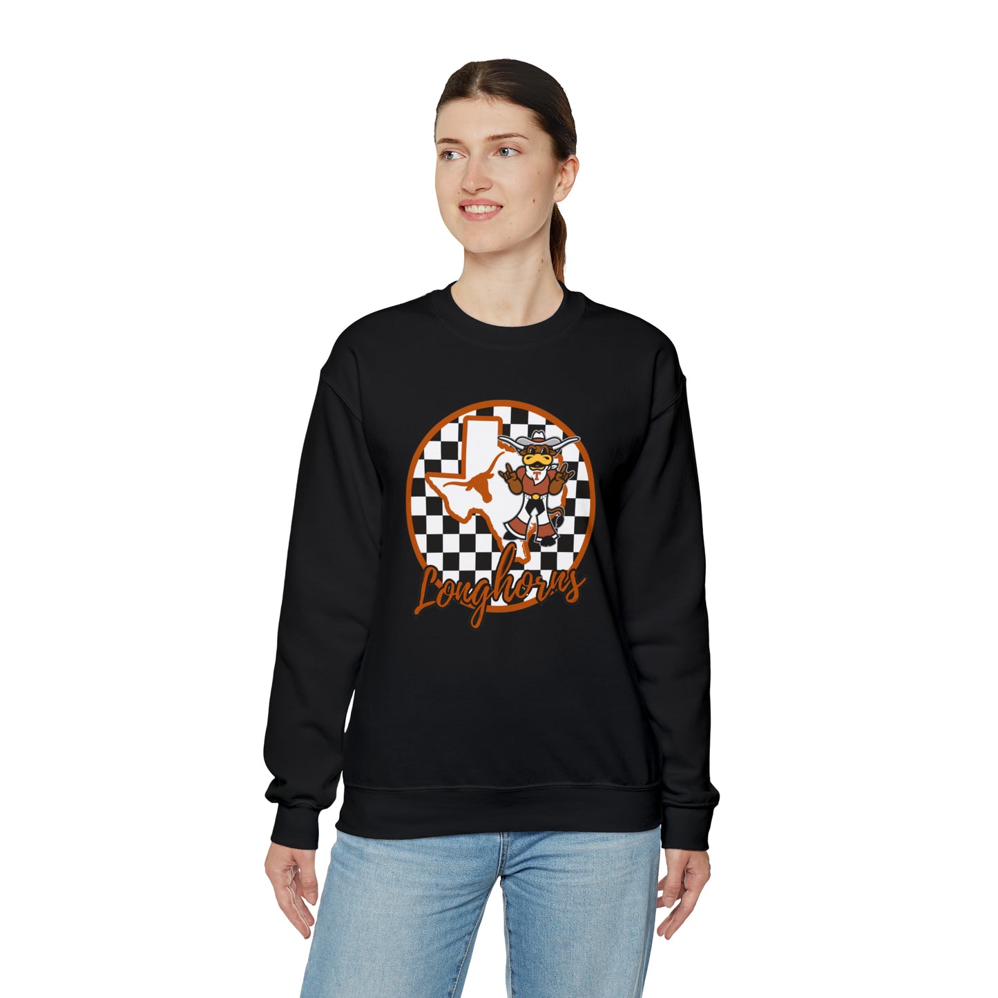 Texas Longhorns Checkered Sweatshirt