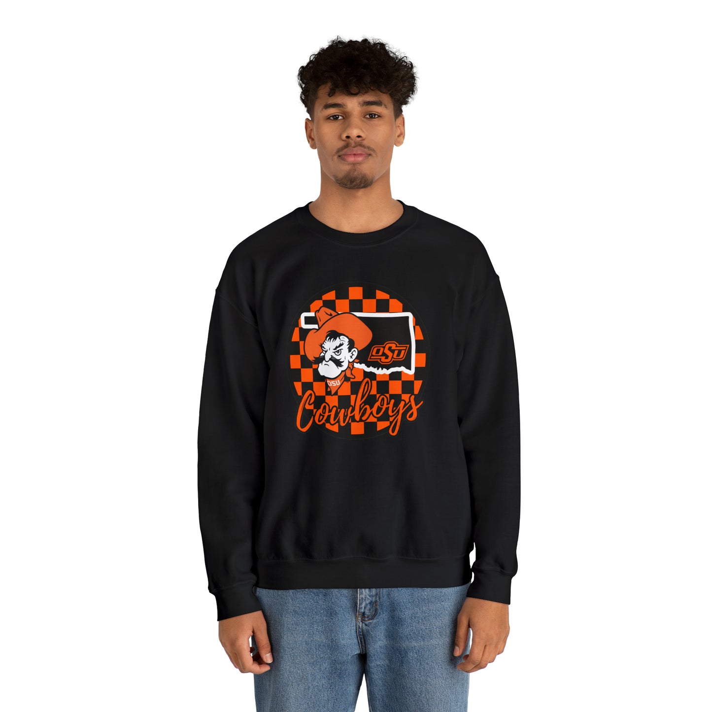 OSU Cowboys Checkered Sweatshirt