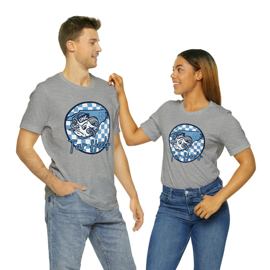 North Carolina Tar Heels Checkered Circle