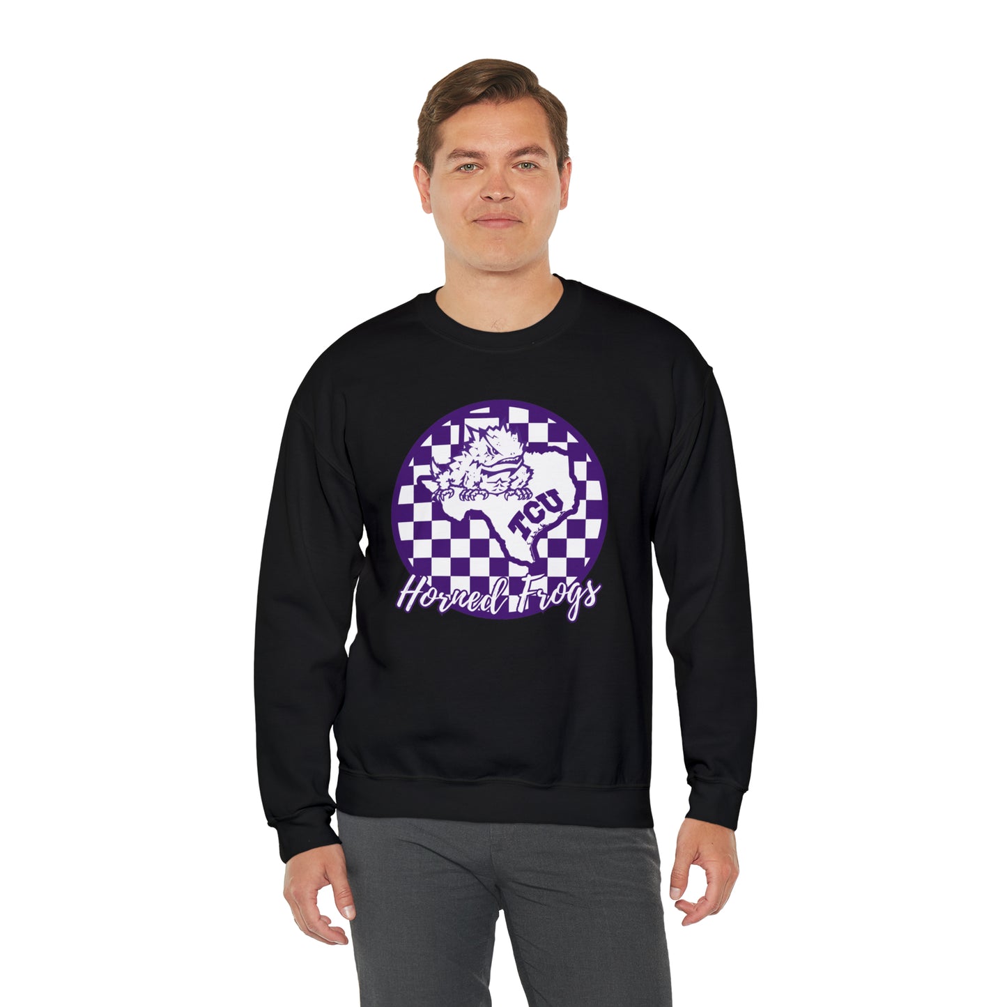 TCU Horned Frogs Checkered Sweatshirt