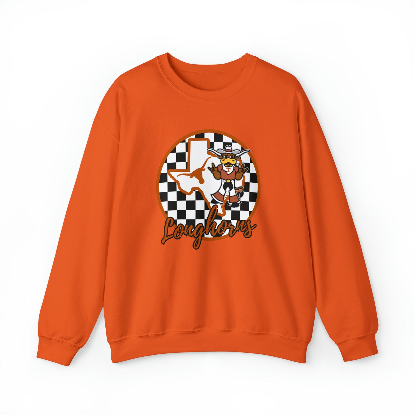 Texas Longhorns Checkered Sweatshirt