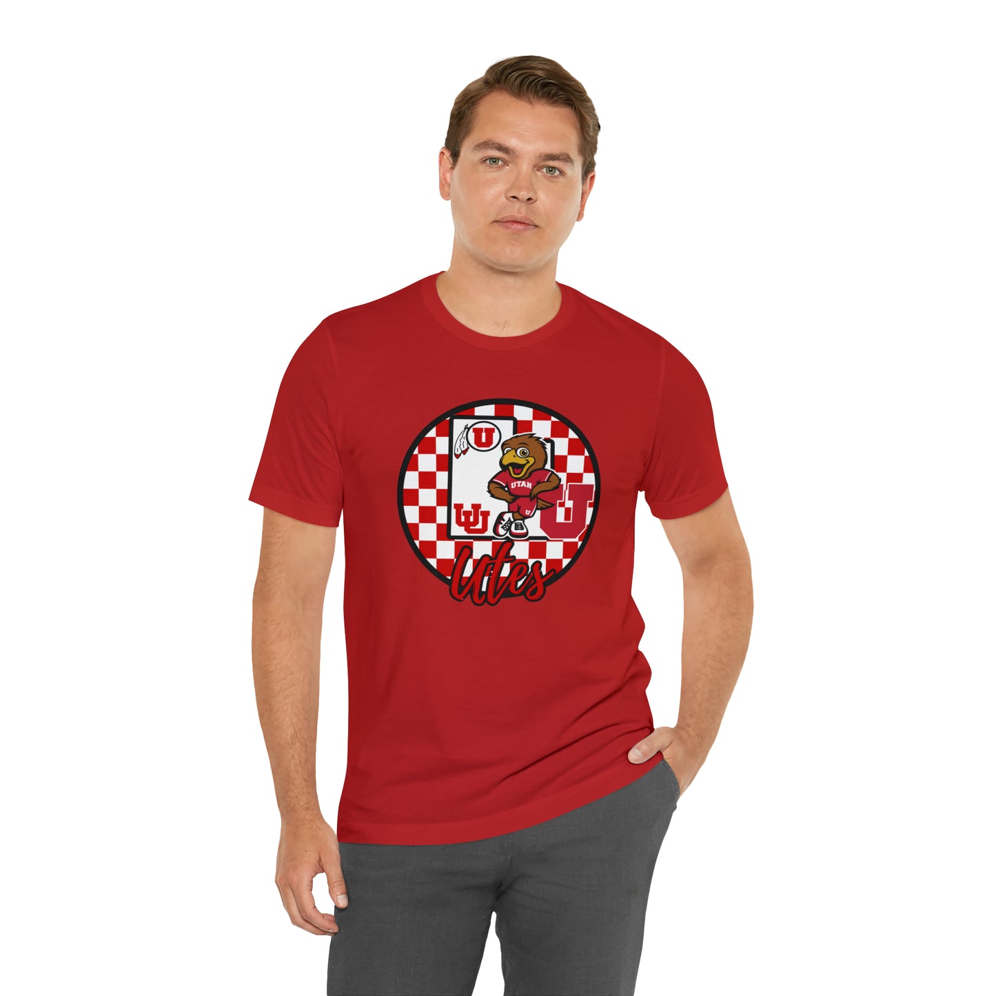 Utah Utes Checkered Circle